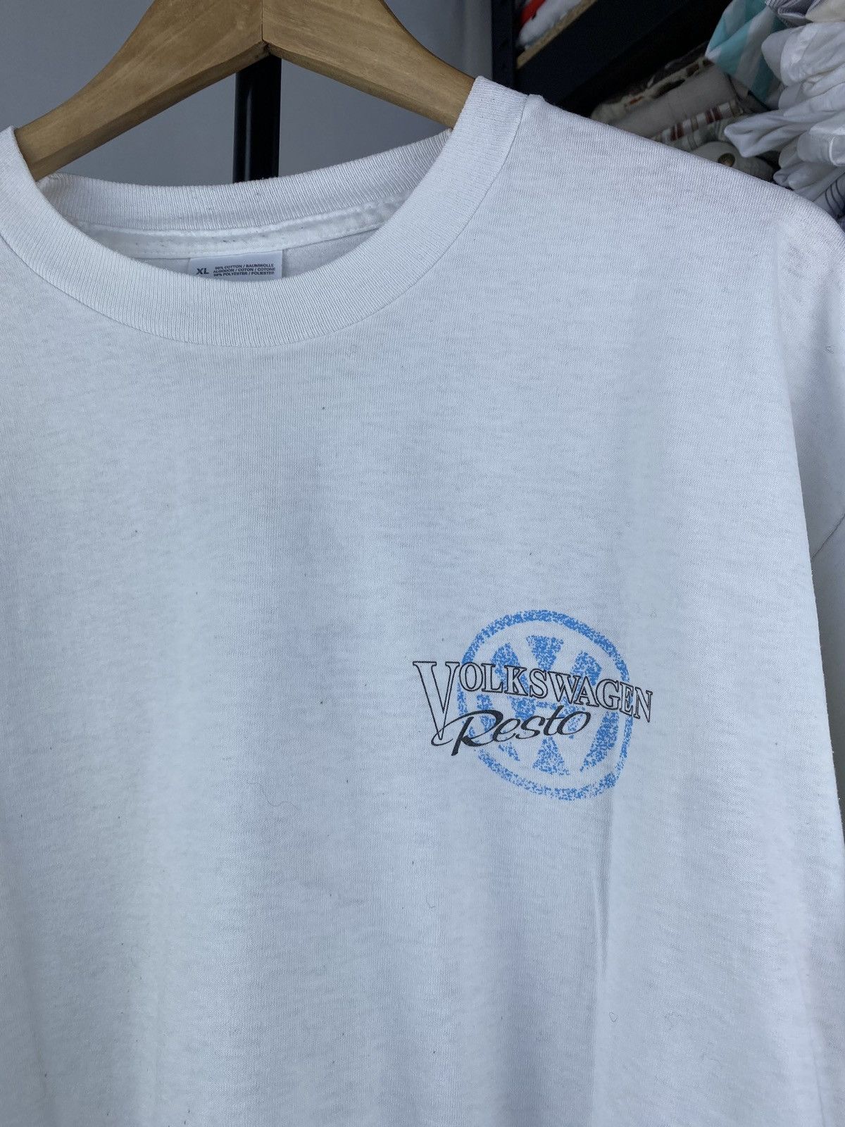 Vintage 90s🔥Volkswagen Resto The Classic Look Racing Tee men Size US XL / EU 56 / 4 - 4 Thumbnail