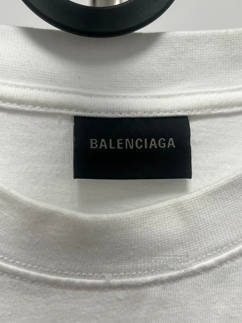 Balenciaga Balenciaga White Splatter Short Sleeve T-Shirt Size US S / EU 44-46 / 1 - 3 Thumbnail