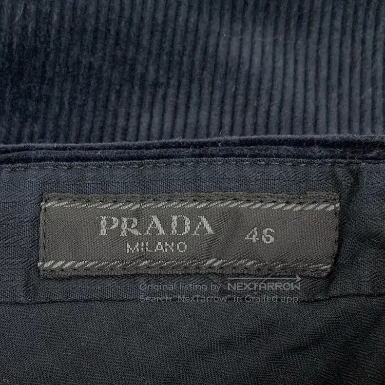 Prada Prada Black cotton corduroy casual trousers Size US 30 / EU 46 - 6 Thumbnail