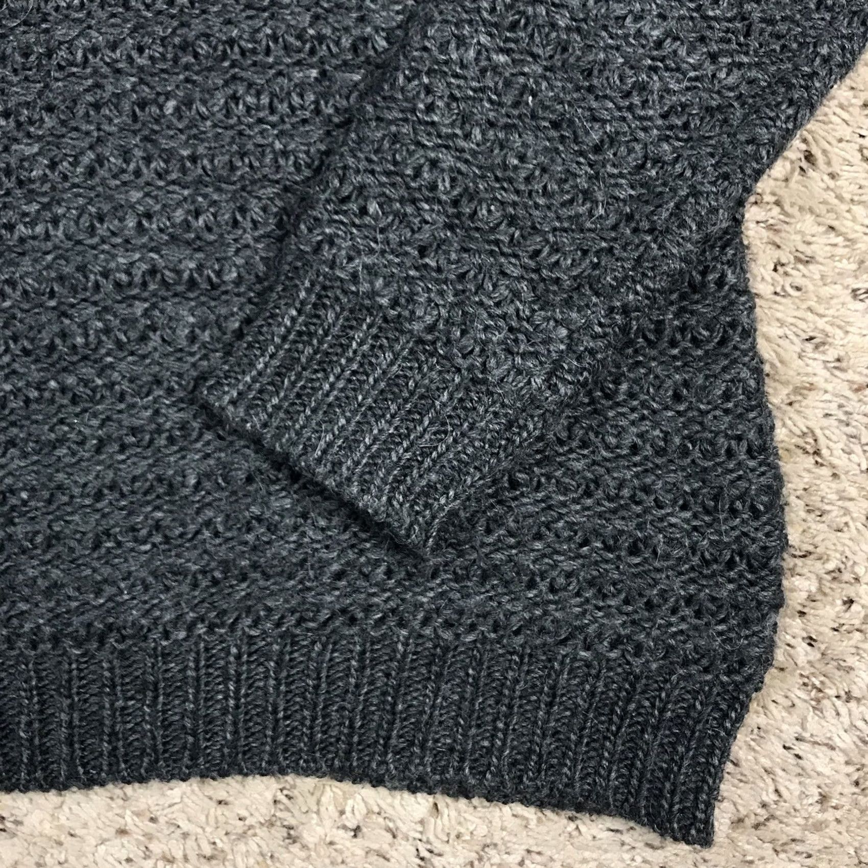 Ralph Lauren Lauren Ralph Lauren Gray Stylish Designer Open Knit Pullover Sweater Womens Small Size S / US 4 / IT 40 - 5 Thumbnail