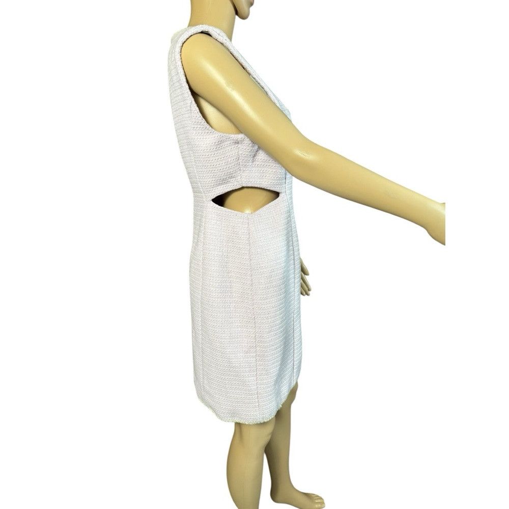 7 For All Mankind NWT New 7 For All Mankind Lilac Tweed Cut-Out Mini Dress Si Size M / US 6-8 / IT 42-44 - 3 Thumbnail