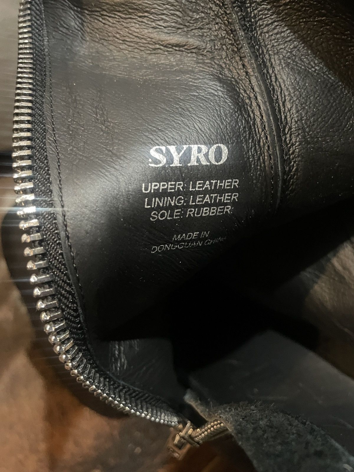 Other Syro Black Leather Platform Heel Boots Size US 11 / EU 44 - 7 Thumbnail