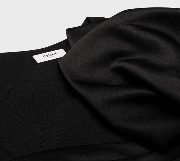 Celine o1bcso1str0925 2B58A041R Wool Oversized Bow Top in Black Size US M / EU 48-50 / 2 - 3 Thumbnail