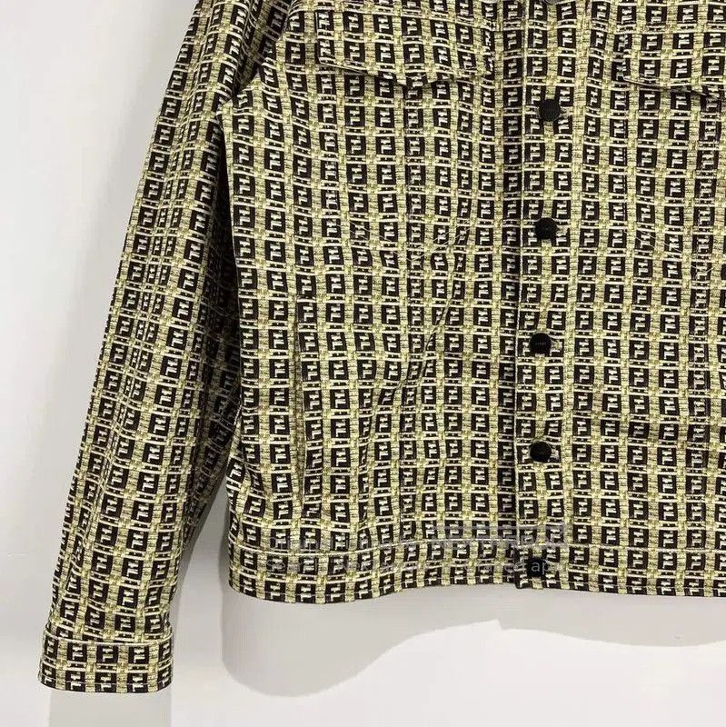 Fendi Fendi Men's Yellow Cotton Jacket . Size US M / EU 48-50 / 2 - 4 Thumbnail