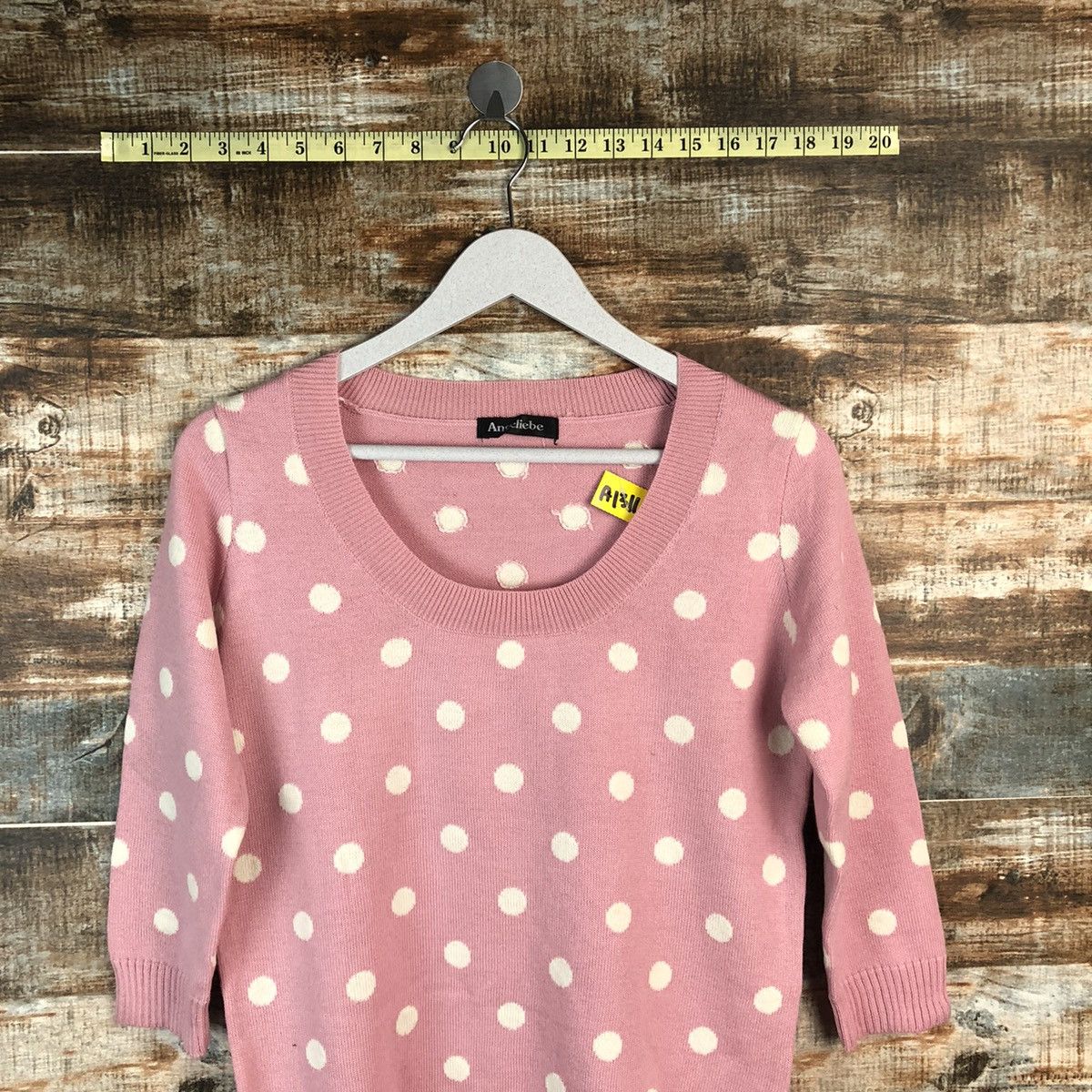 Homespun Knitwear × Japanese Brand Angeliebe Pink Knitwear #A1311 Size S / US 4 / IT 40 - 2 Thumbnail