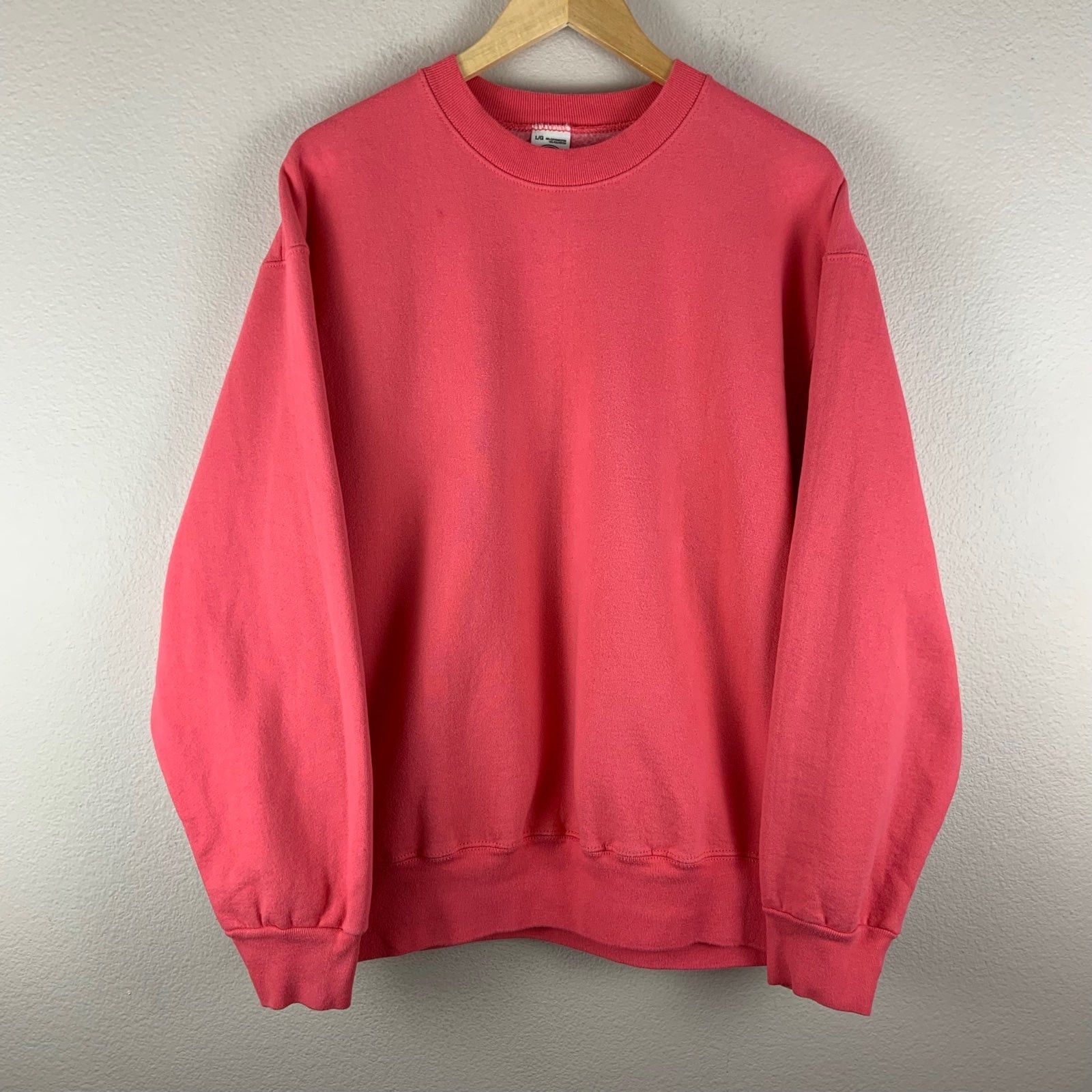 Vintage Vintage Munsing Wear Pink Crewneck Size US L / EU 52-54 / 3 - 1 Thumbnail