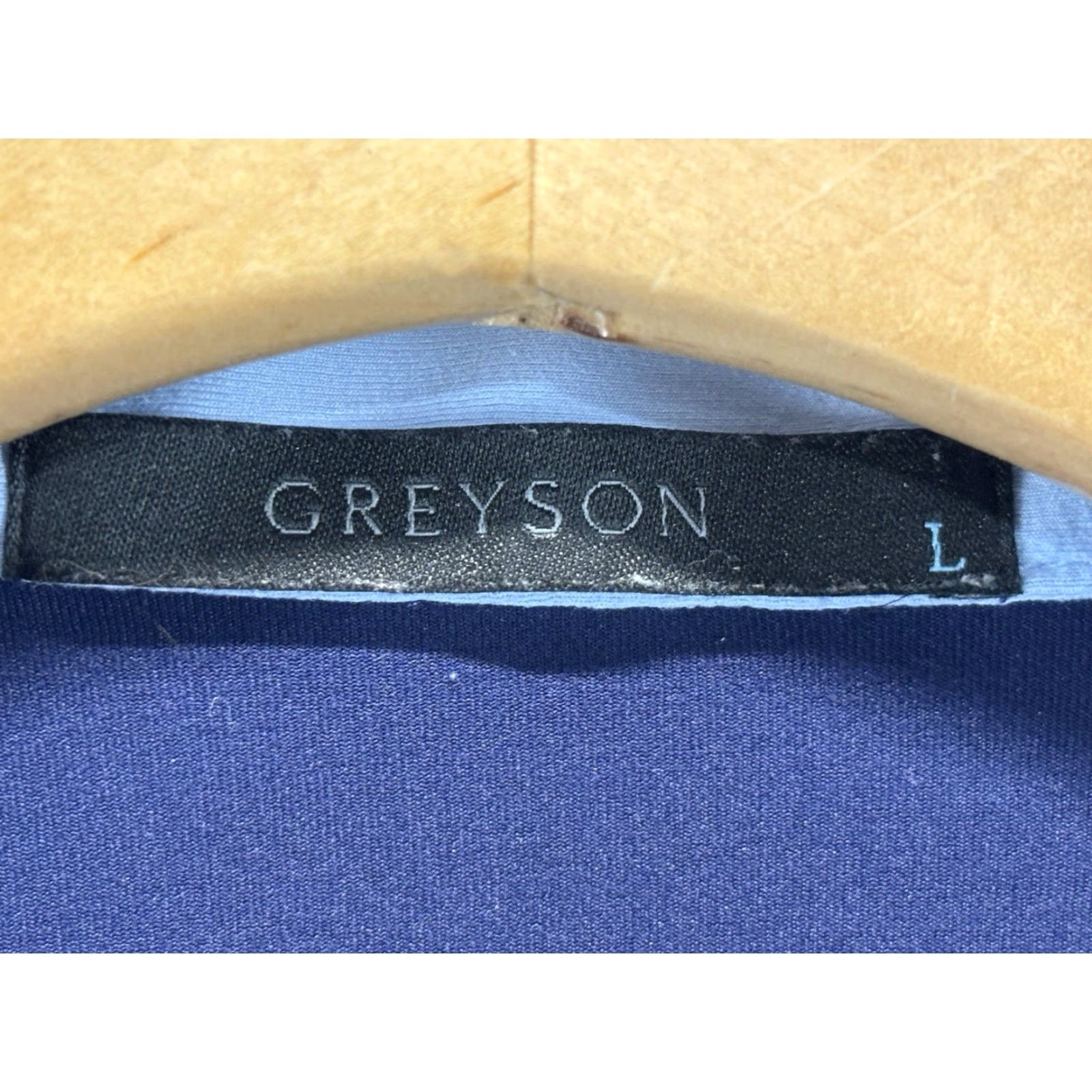 Vintage Greyson Polo Shirt Men Large Navy Blue Embroidered Logo Golf Shirt Mens Large Greyson Polo Size US L / EU 52-54 / 3 - 7 Thumbnail