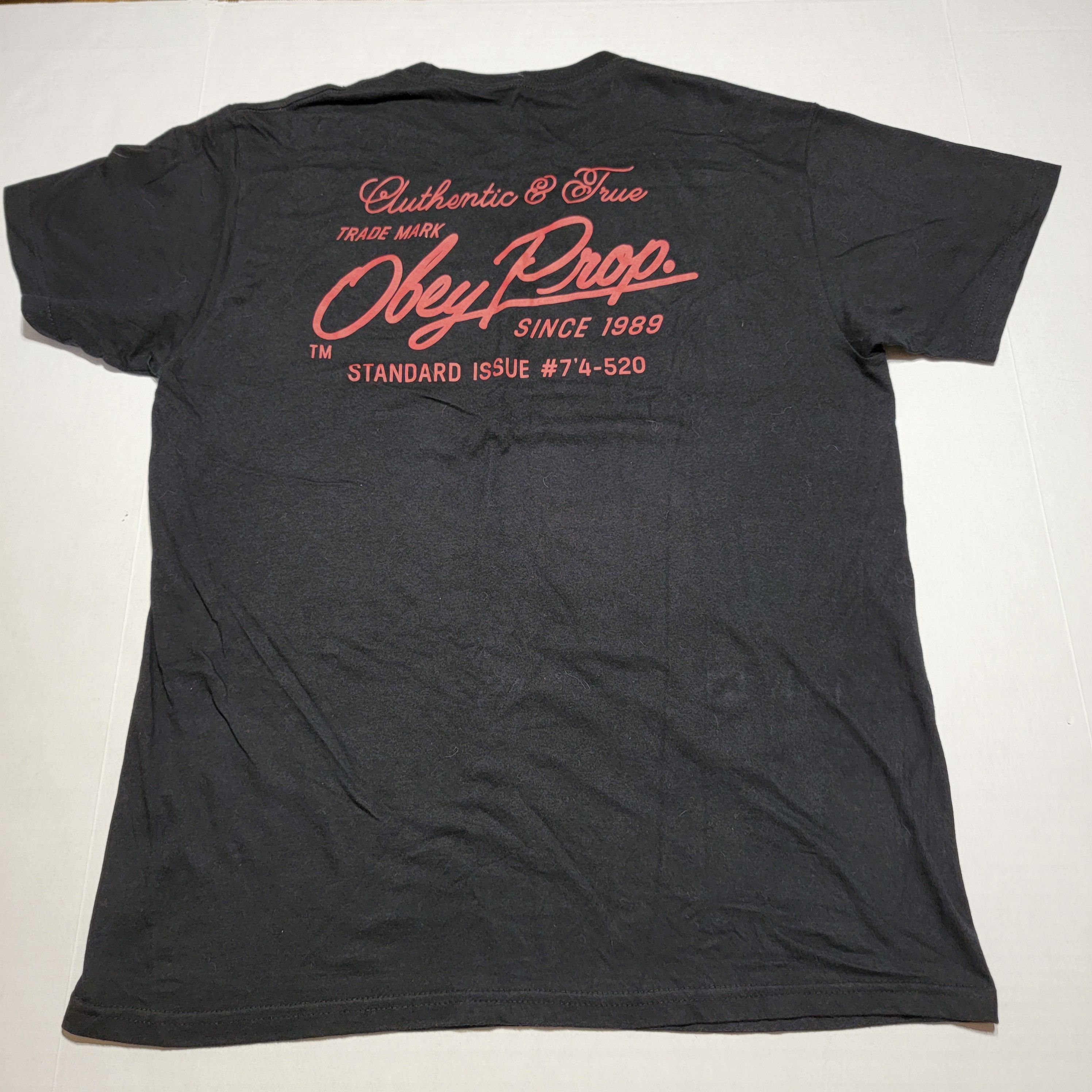 Obey Obey Graphic Trademark SS Black Tee - Size Medium Size US M / EU 48-50 / 2 - 3 Thumbnail