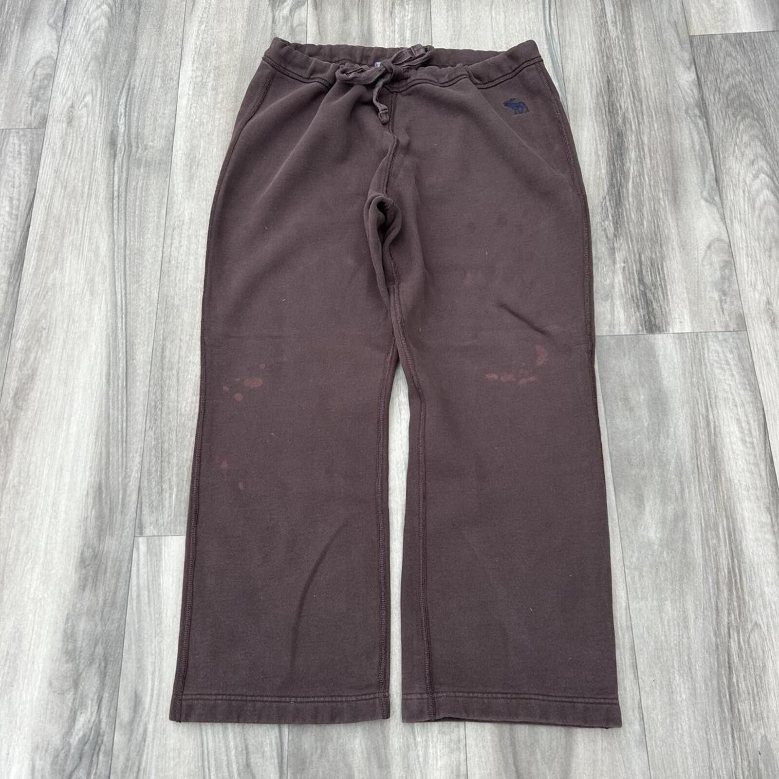 Abercrombie & Fitch Abercrombie & Fitch Women's Brown Joggers sweatpants Baggy Size 36" / US 14 / IT 50 - 1 Thumbnail