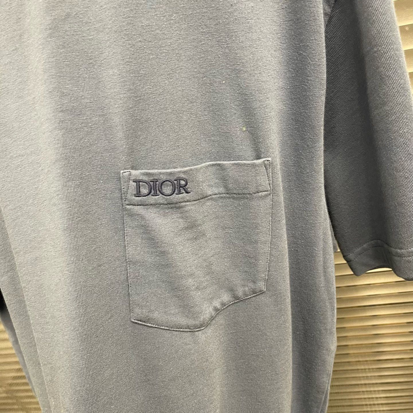 Dior Dior Blue Short Sleeve Embroidered Pocket T-Shirt Size US XL / EU 56 / 4 - 4 Thumbnail