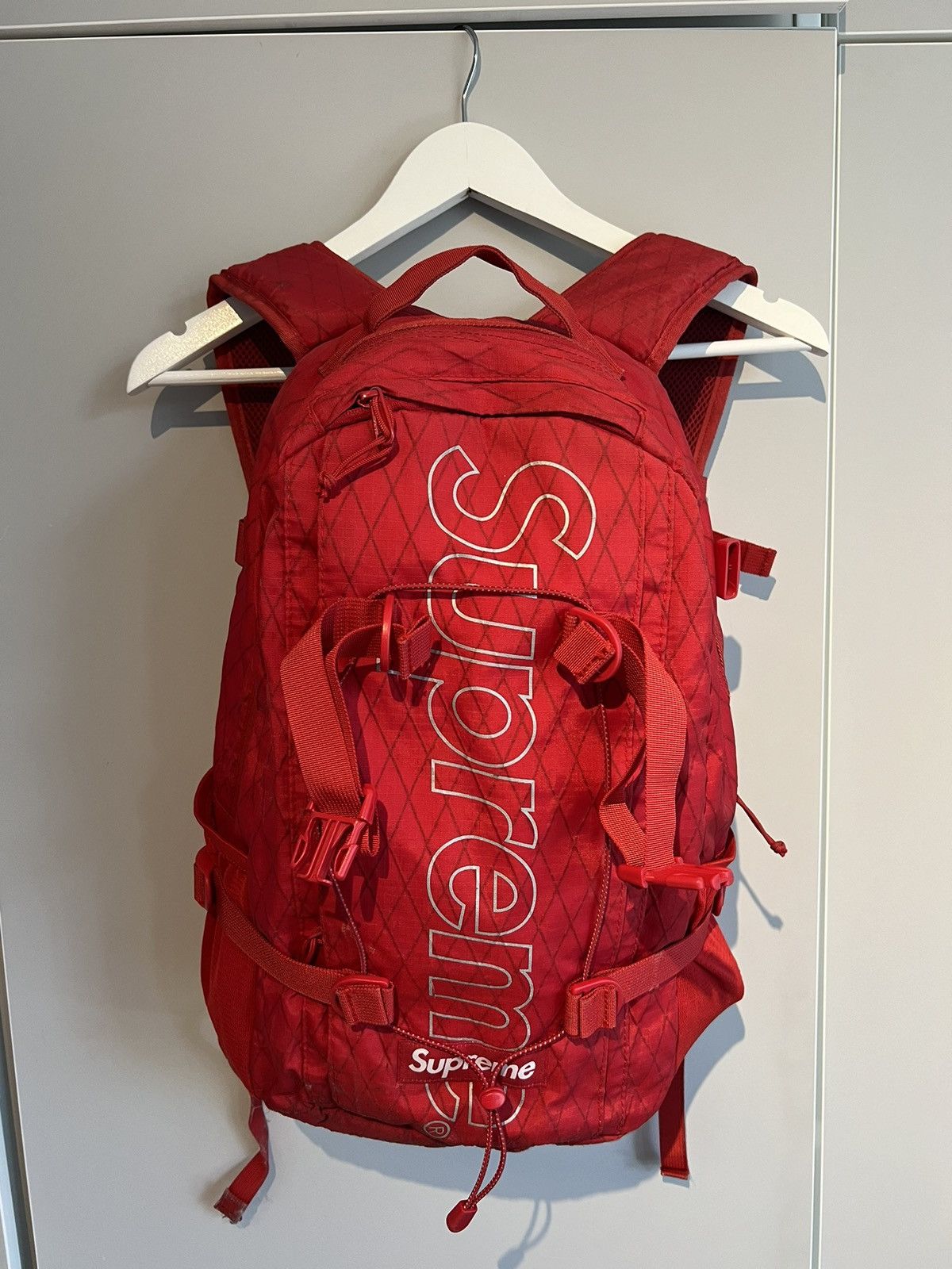 Supreme Supreme SS18 Red backpack | Grailed