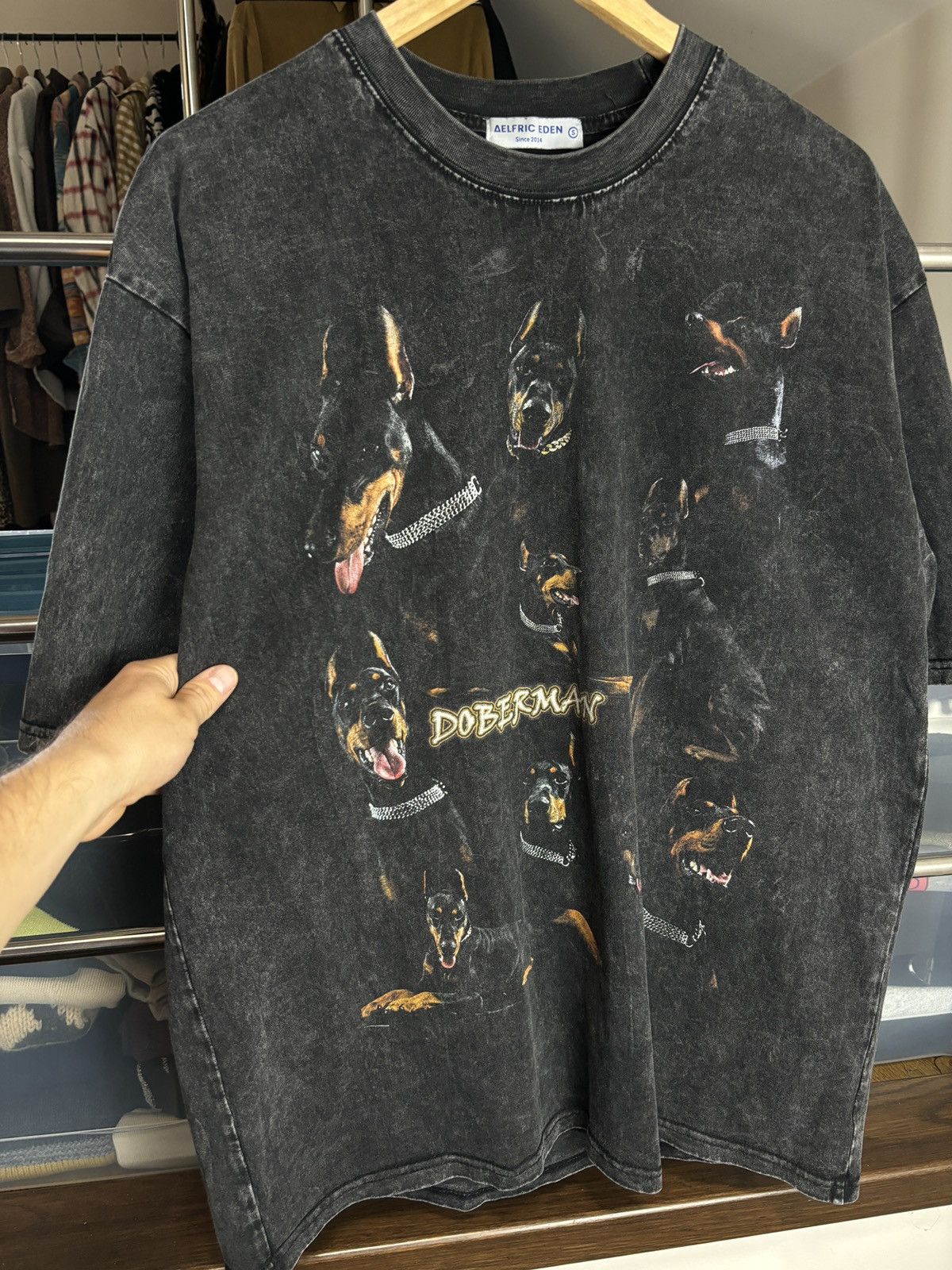Japanese Brand Streetwear Boxy Oversized Doberman Tee Size US S / EU 44-46 / 1 - 3 Thumbnail