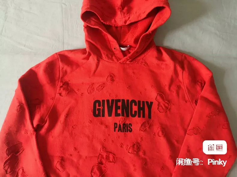 Givenchy Givenchy Ripped Hoodie with Hood Size US M / EU 48-50 / 2 - 2 Thumbnail