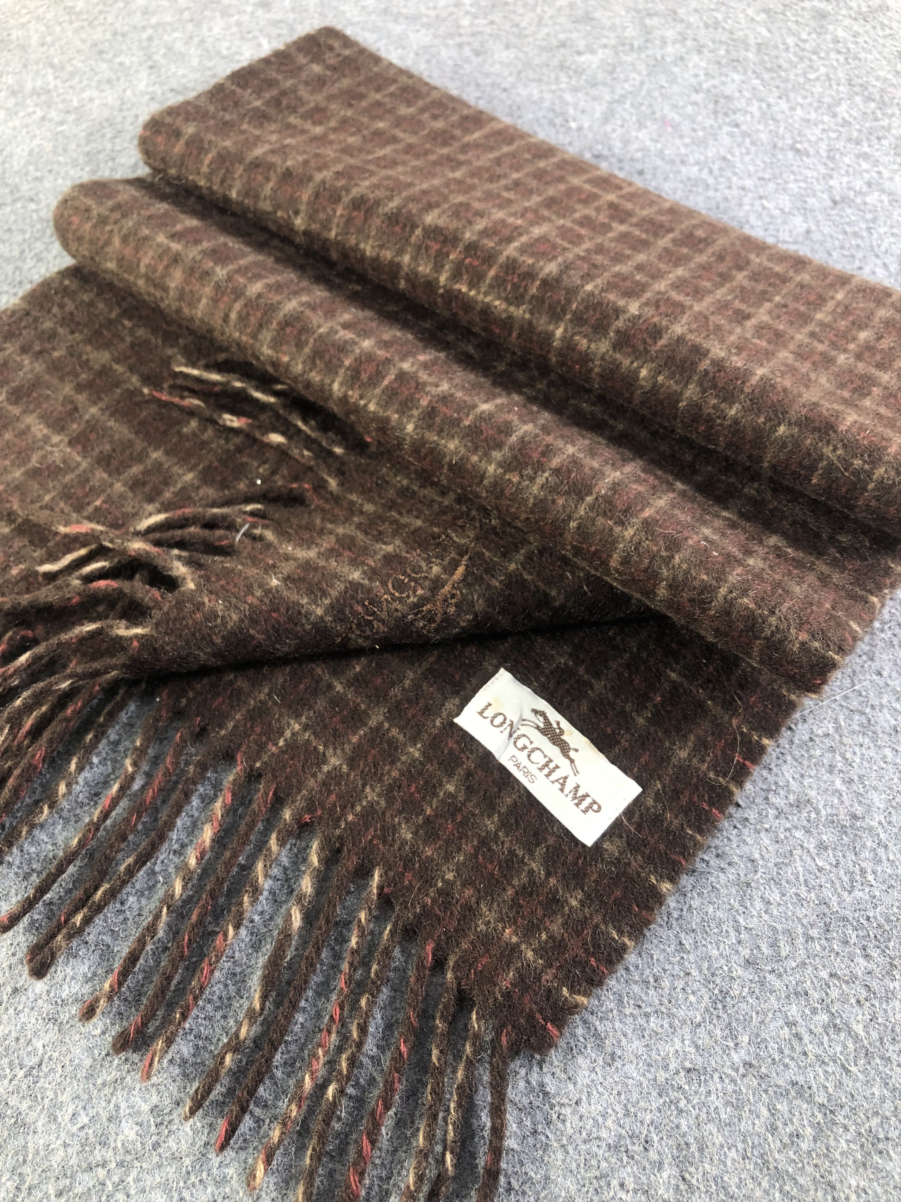 Longchamp Longchamp Wool Scarf / Muffler / Neckwear SS1284 Size ONE SIZE - 3 Thumbnail