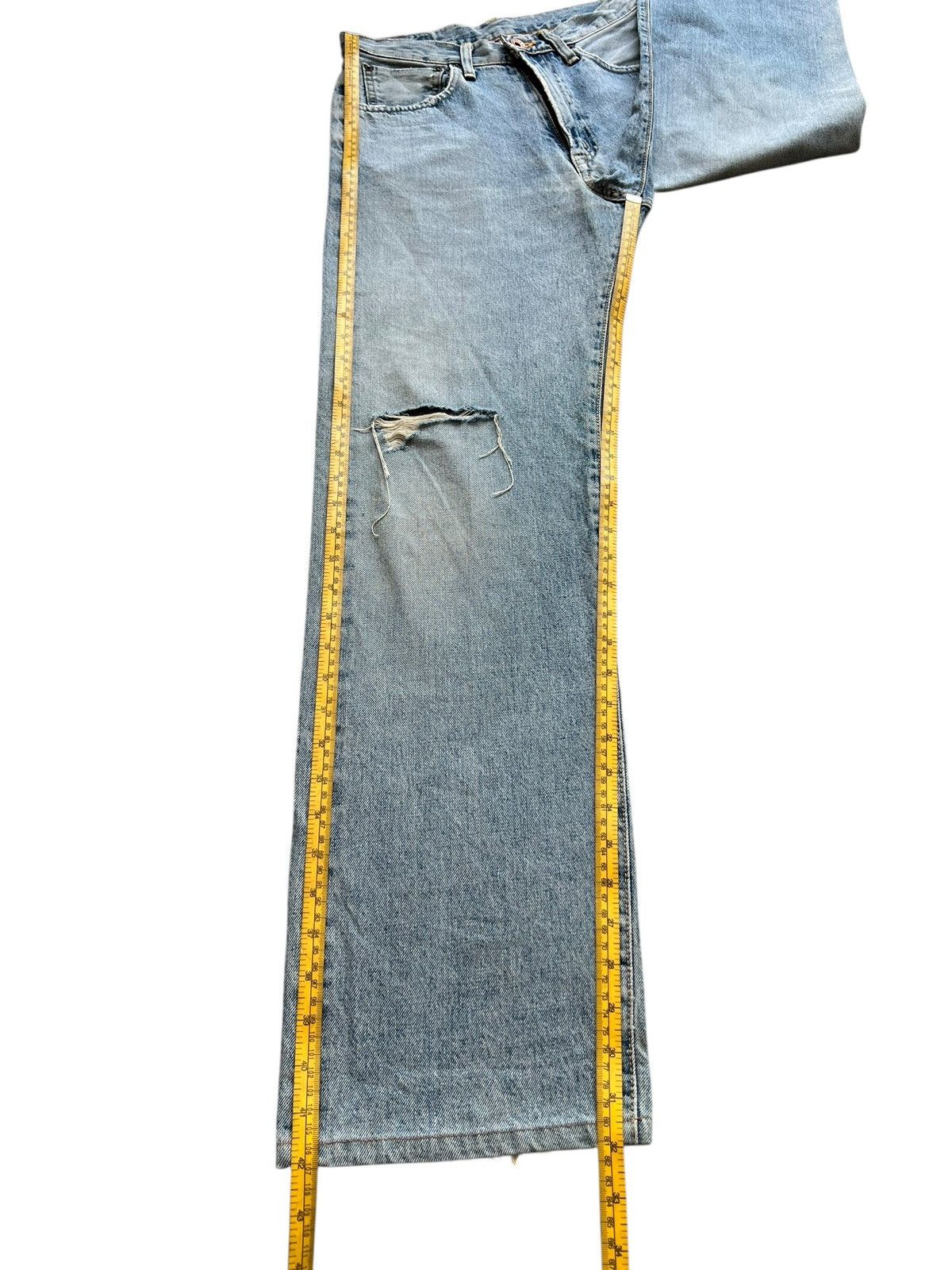 Edwin Vintage Edwin 505x Selvedge Wide Distressed Denim Jeans Size US 28 / EU 44 - 13 Thumbnail