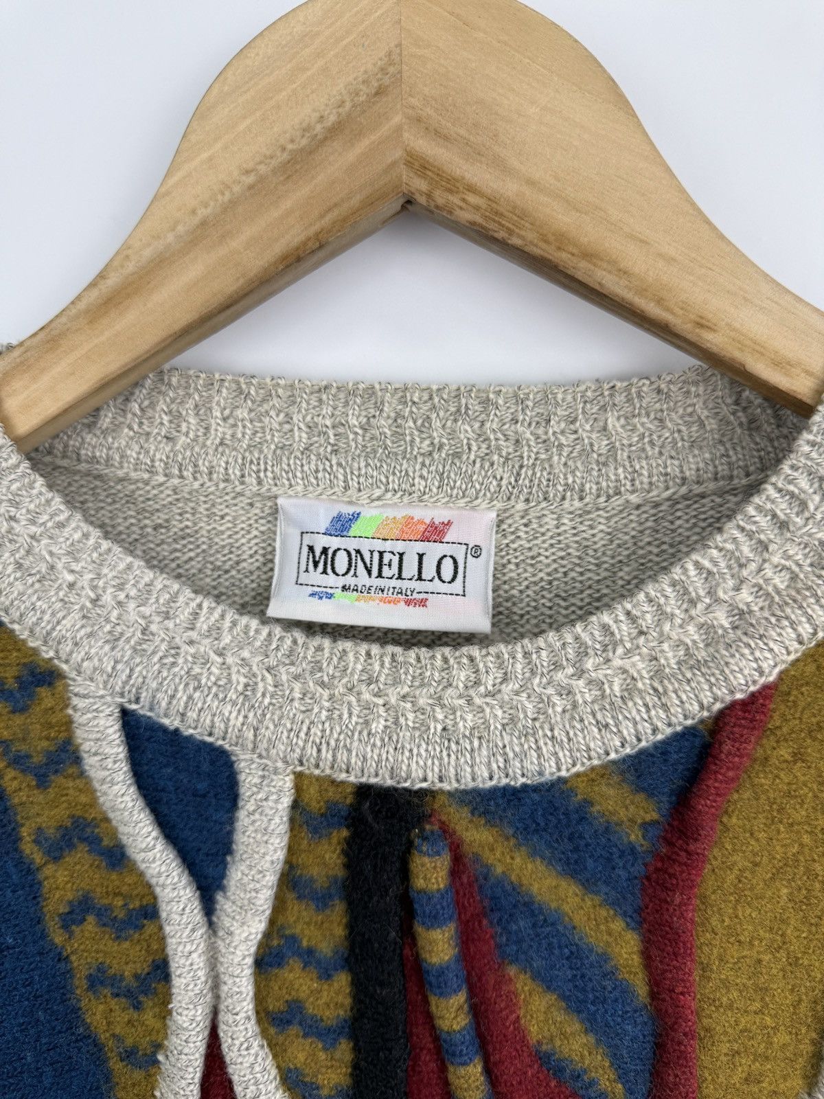 Coogi 🇮🇹 Vintage 90s Monello Sweater Made in Italy Coogi Style Rare Size US L / EU 52-54 / 3 - 6 Thumbnail