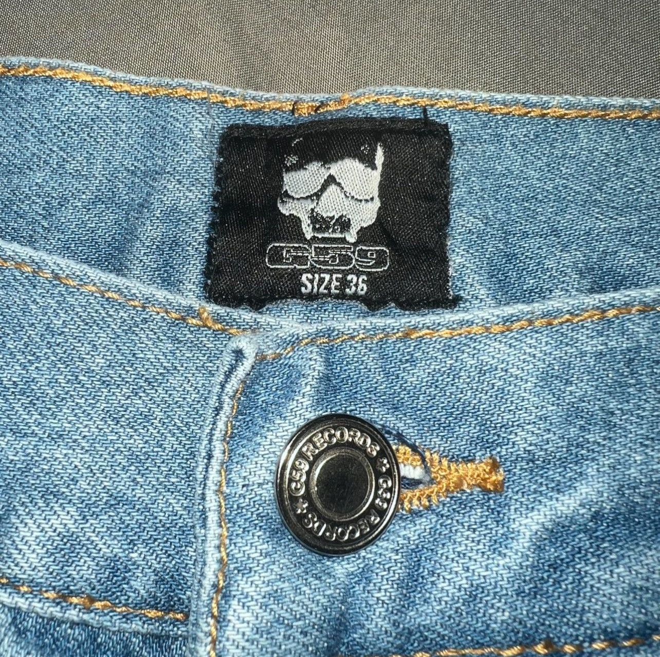 G59 Records G59 Skull Denim Jeans Size US 36 / EU 52 - 5 Thumbnail