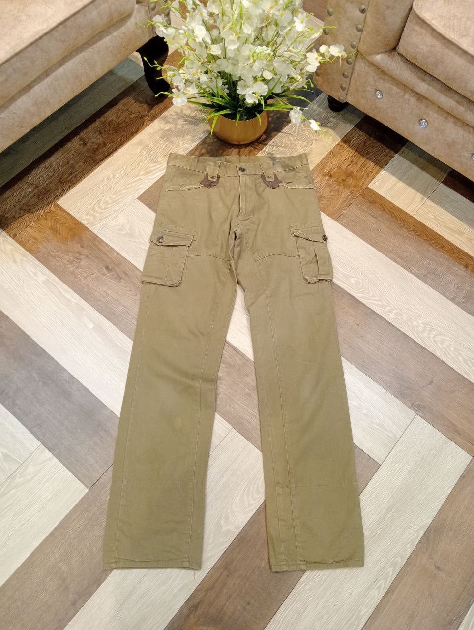 PPFM JAPANESE PPFM ANARCHY DENIM EUSTERN ROCK CARGO PANTS Size US 32 / EU 48 - 1 Thumbnail