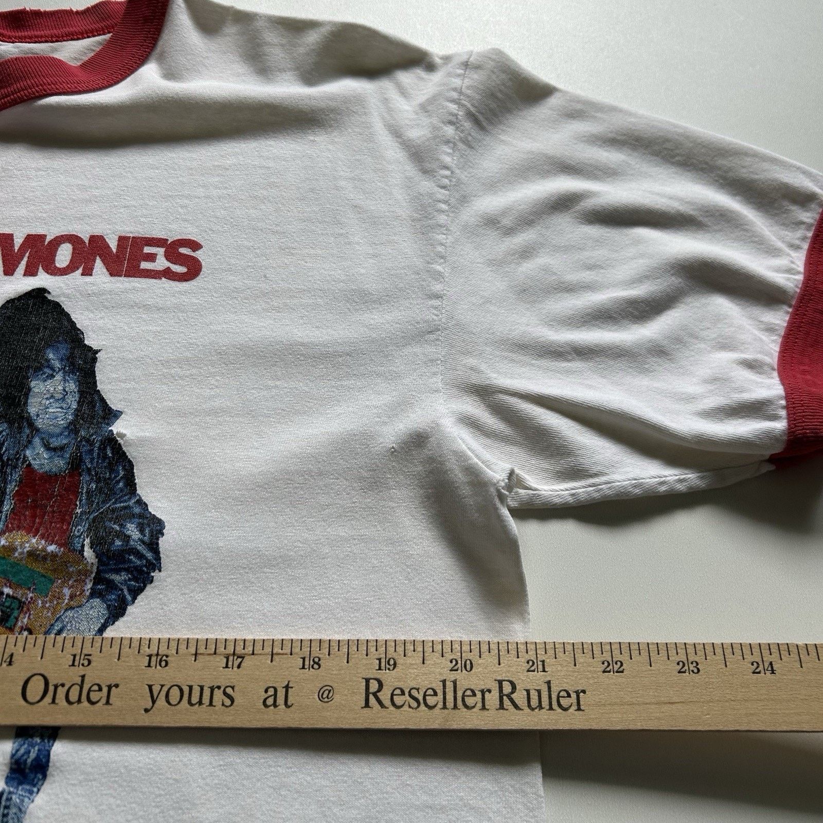 Band Tees × Vintage Vintage Ramones Rock N Roll Radio Ringer T-Shirt Large Y2K Size US L / EU 52-54 / 3 - 7 Thumbnail