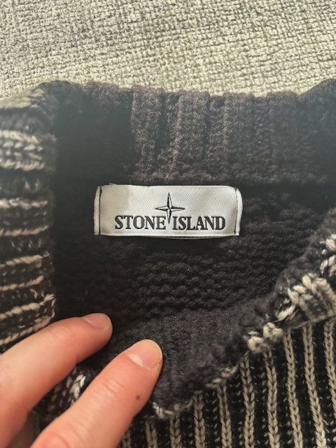 Stone Island Frost Cable Knit Gray Size US S / EU 44-46 / 1 - 4 Thumbnail