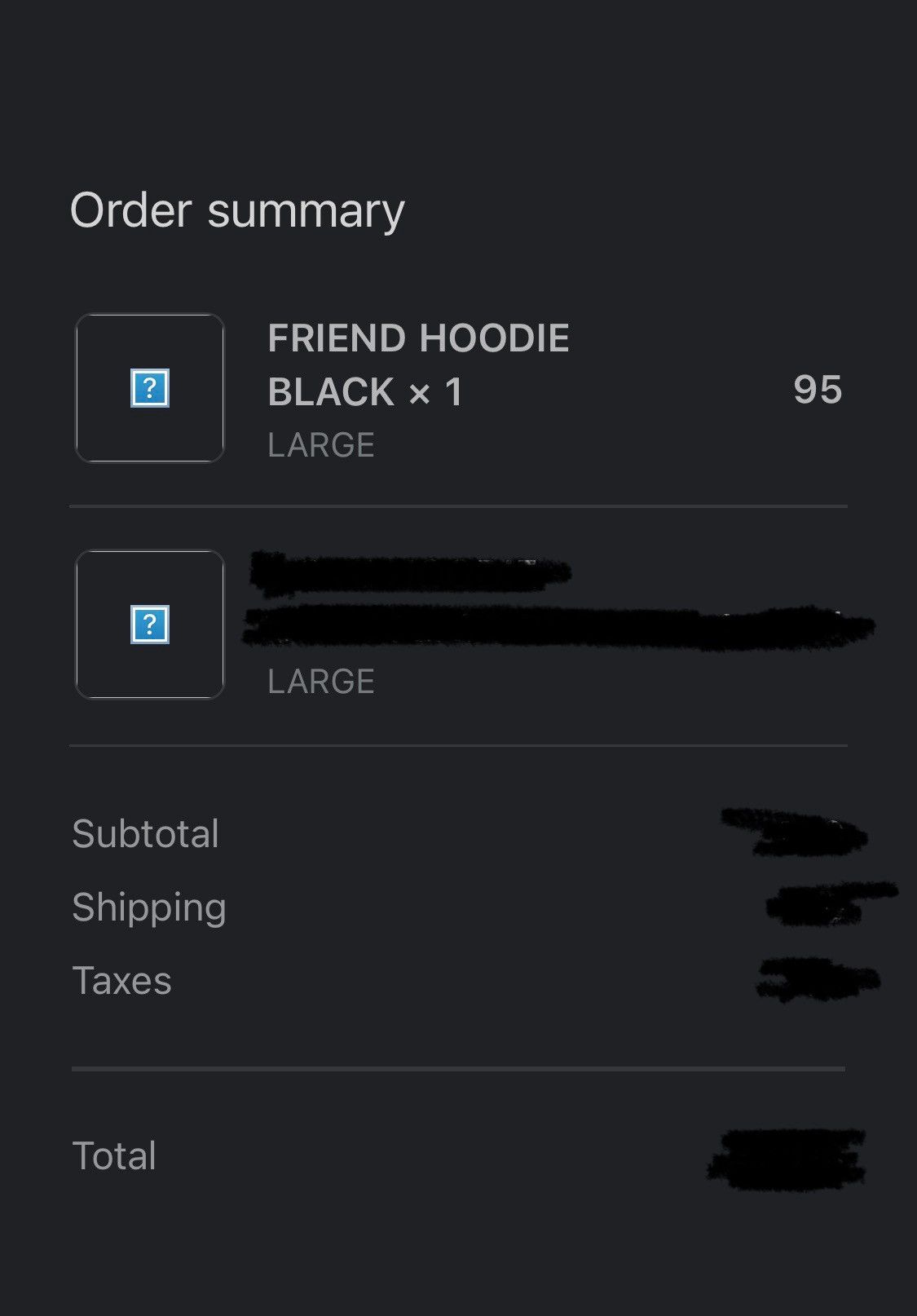 Revenge FRIEND HOODIE BLACK REVENGE Size US L / EU 52-54 / 3 - 6 Thumbnail