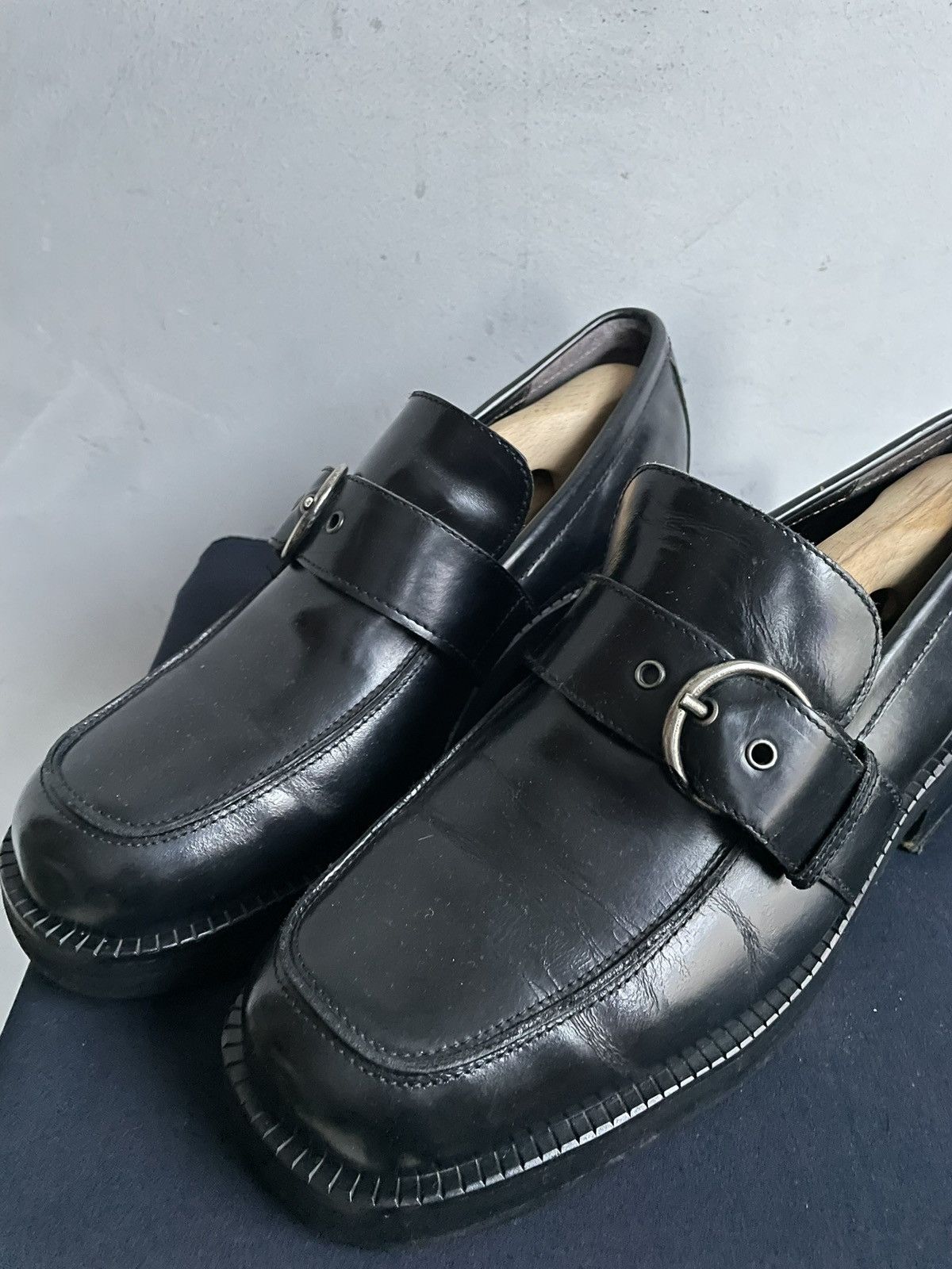 New Rock Leather avant garde loafers rick owens style hype gothic Size US 9 / EU 42 - 8 Thumbnail