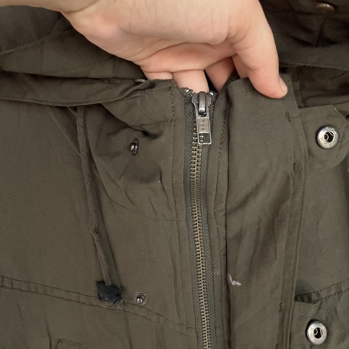 Other Vintage Scalzi Khaki Green Hooded Puffer Jacket Size M Size M / US 6-8 / IT 42-44 - 7 Thumbnail