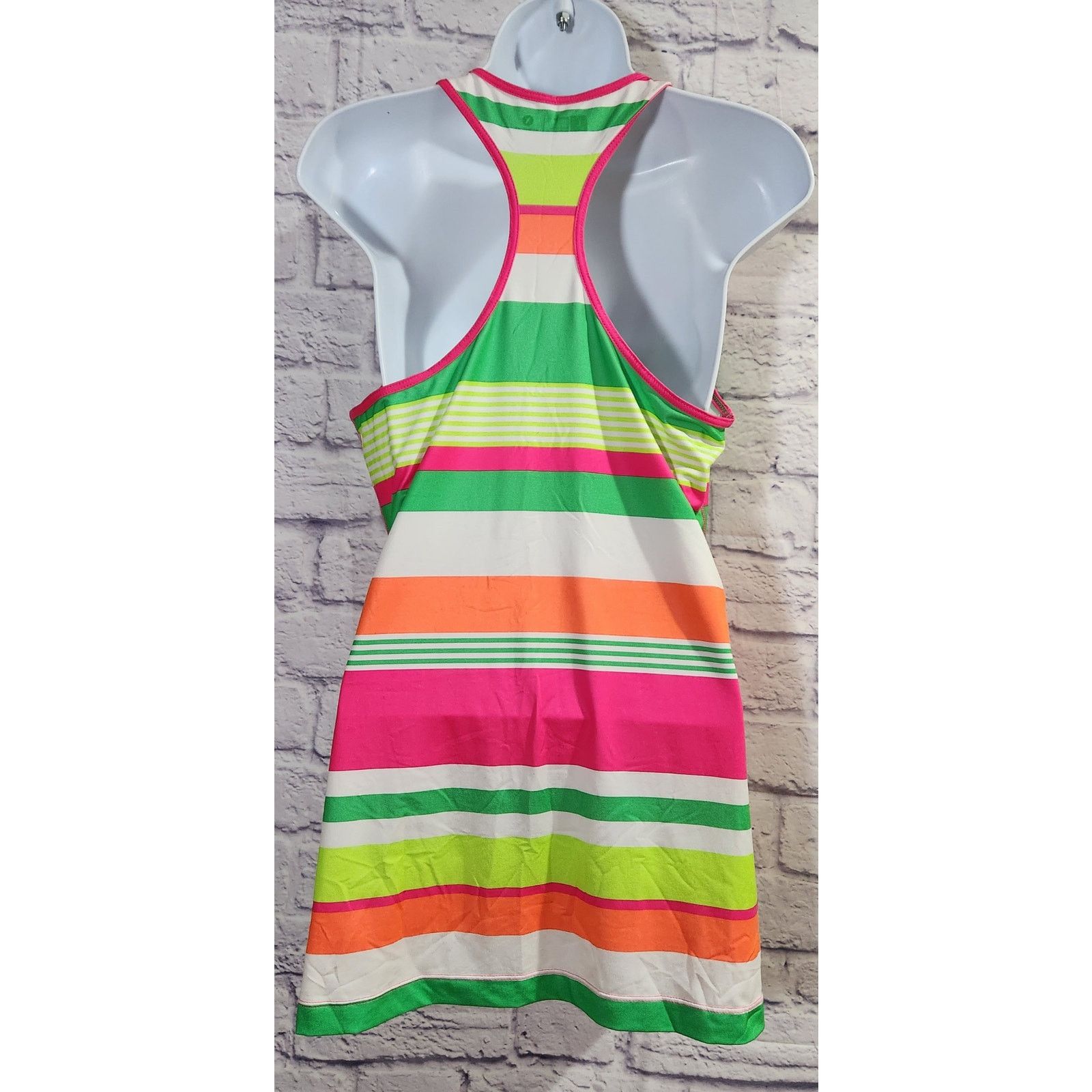 Other Xersion Pink Green Multicolor Racerback Workout Tank Large Size L / US 10 / IT 46 - 3 Thumbnail