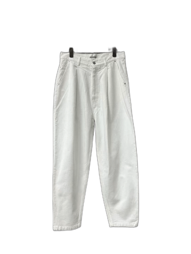 Anonymous Club Hed Mayner White Denim Pants Size US 5 / EU 37 - 1 Thumbnail