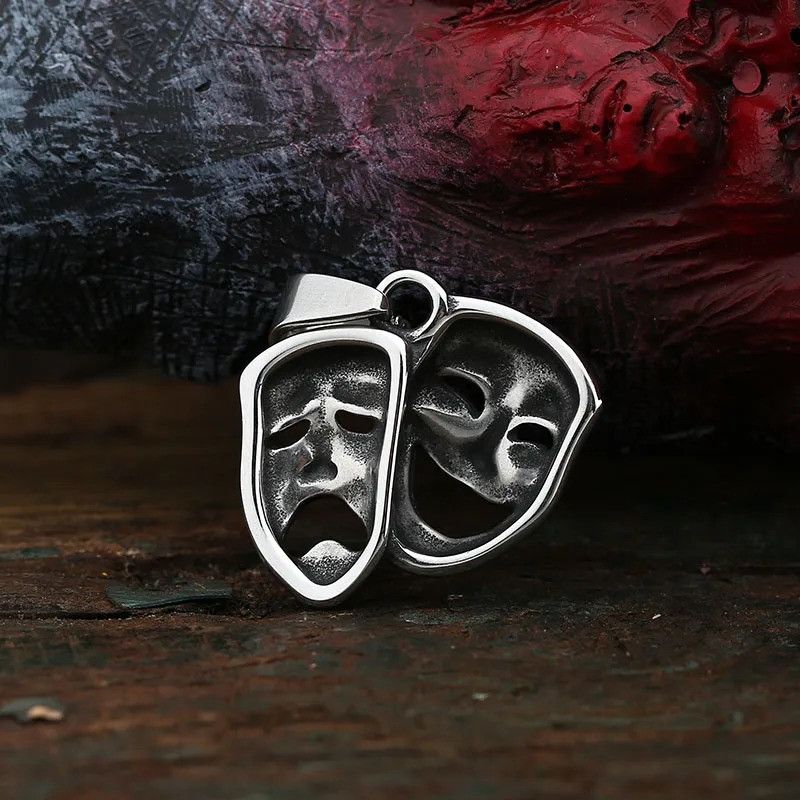 Japanese Brand × Jewelry Smile And Cry Face Pendant Necklace 2025 Size ONE SIZE - 4 Thumbnail