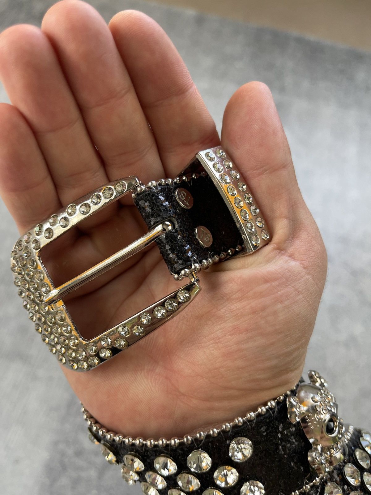 Other Vintage BB Style Crystal Y2K Belt Retro 90s Size ONE SIZE - 6 Thumbnail