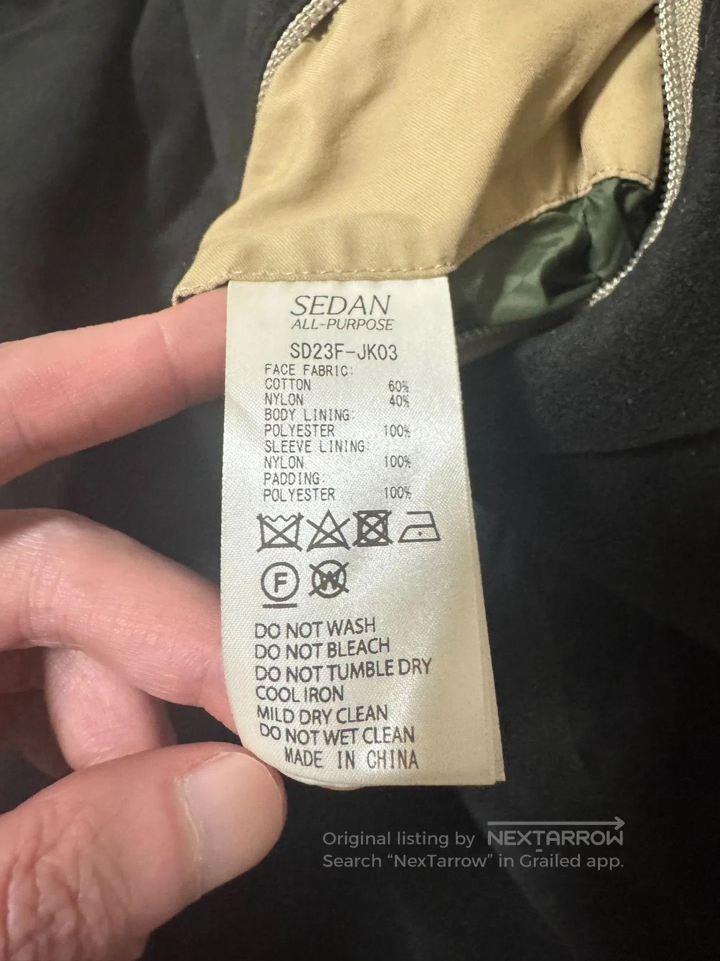 Neighborhood SEDAN 3M Utility Jacket 23AW. Size US L / EU 52-54 / 3 - 5 Thumbnail