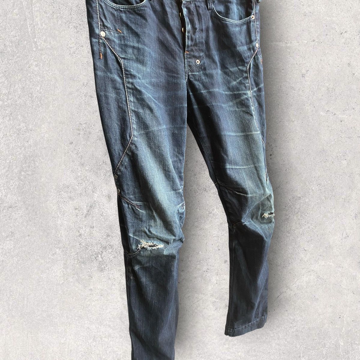 Raf Simons Raf By Raf Simons Denim Biker Jeans Size US 32 / EU 48 - 2 Thumbnail