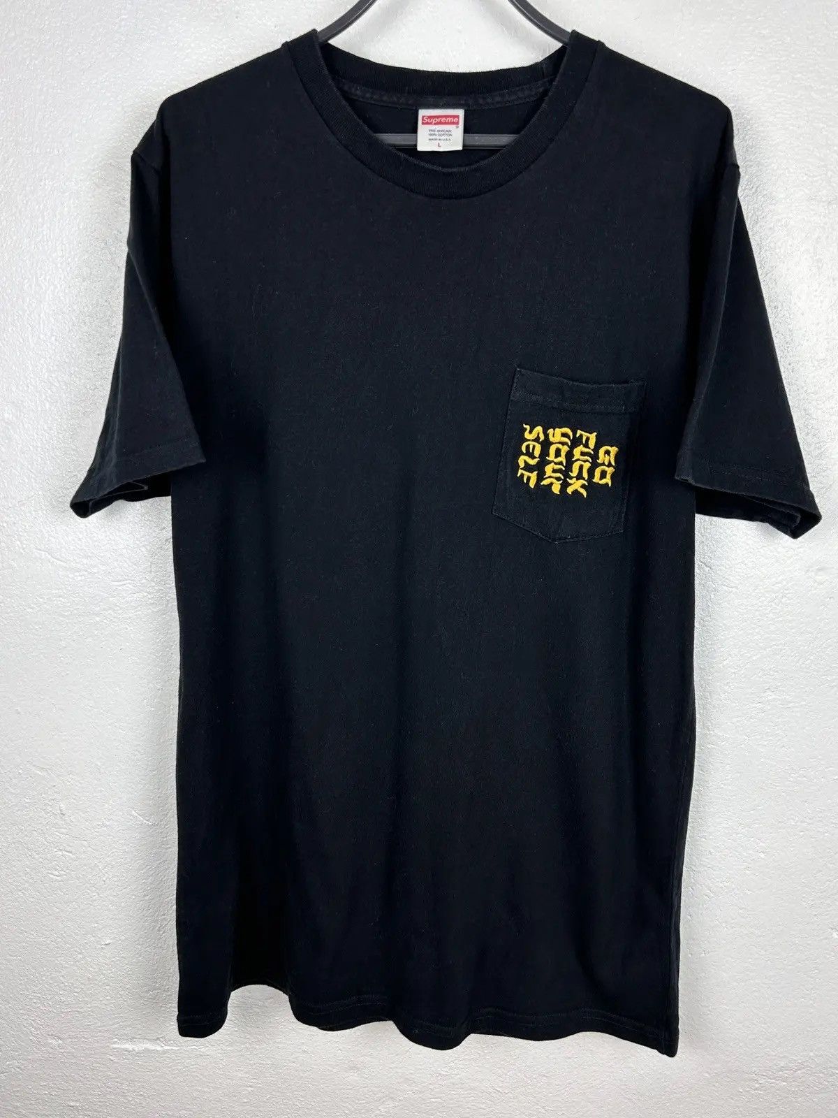 Supreme embroidered pocket tee sales