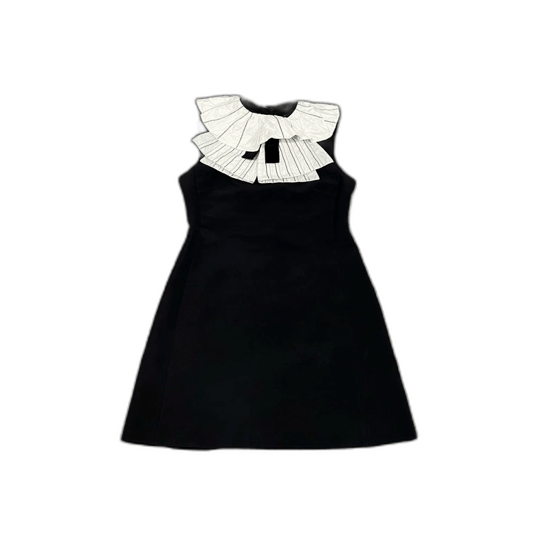 Louis Vuitton Louis Vuitton Black and White Dress with Ruffles Size XL / US 12-14 / IT 48-50 - 1 Thumbnail