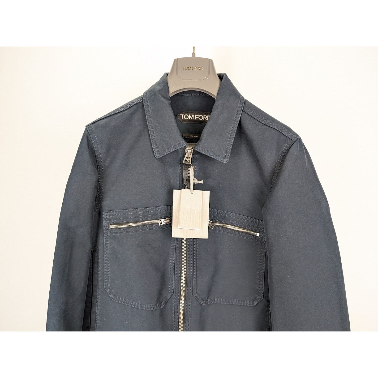 Tom Ford o1rshd1 Outerwear Blouson Jacket in Petrol Size US L / EU 52-54 / 3 - 7 Thumbnail