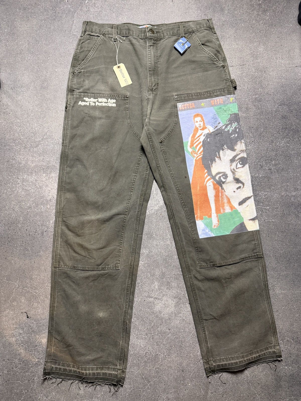 Better With Age Better With Age Knucklehead Double Knee Carhartt Moss Size US 36 / EU 52 - 1 Thumbnail