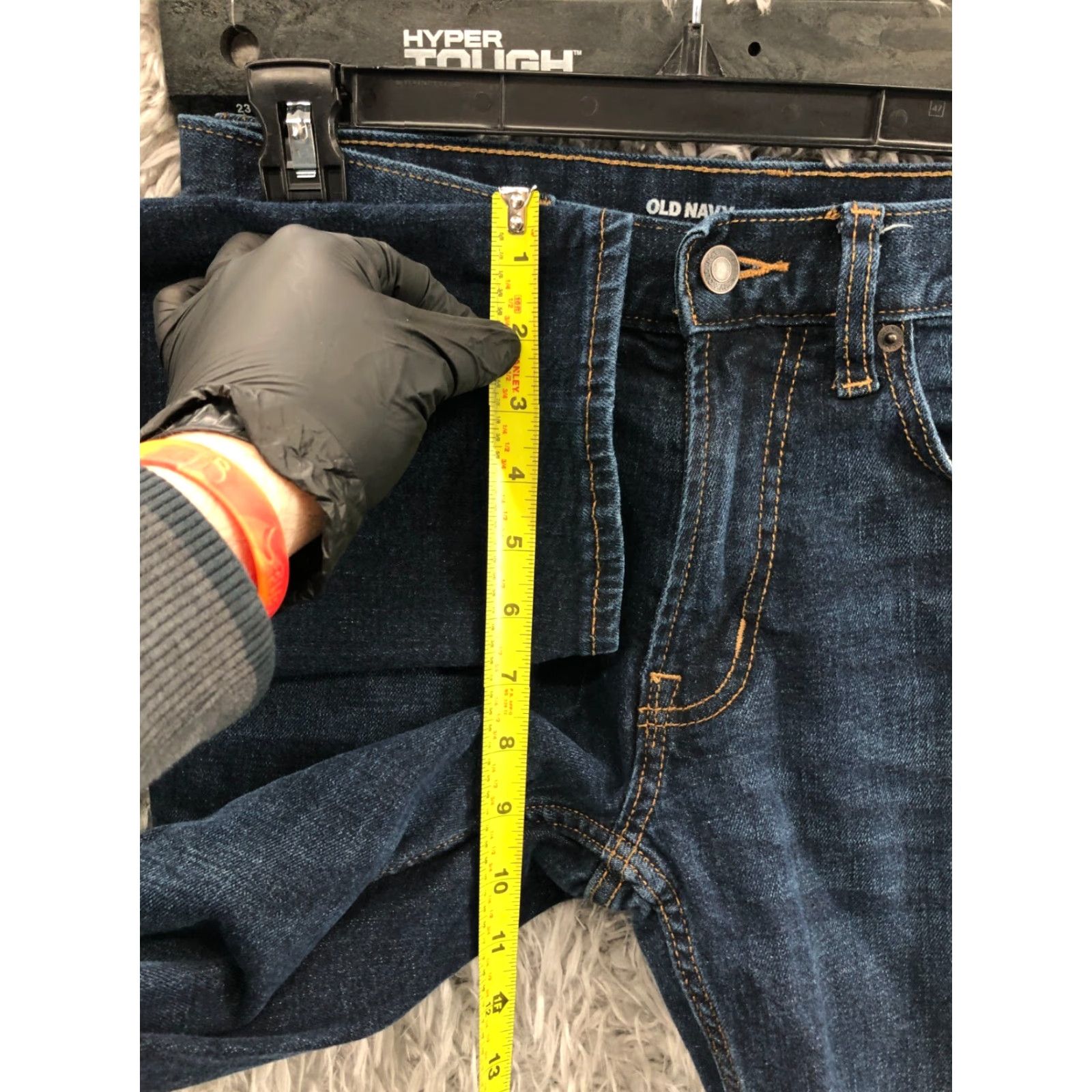Old Navy Old Navy Slim Straight Jeans Mens 30x32 Dark Blue Denim Slim Fit 5-Pocket Zip Fly Belt Loops Straight Leg Jeans Men Size US 30 / EU 46 - 4 Thumbnail