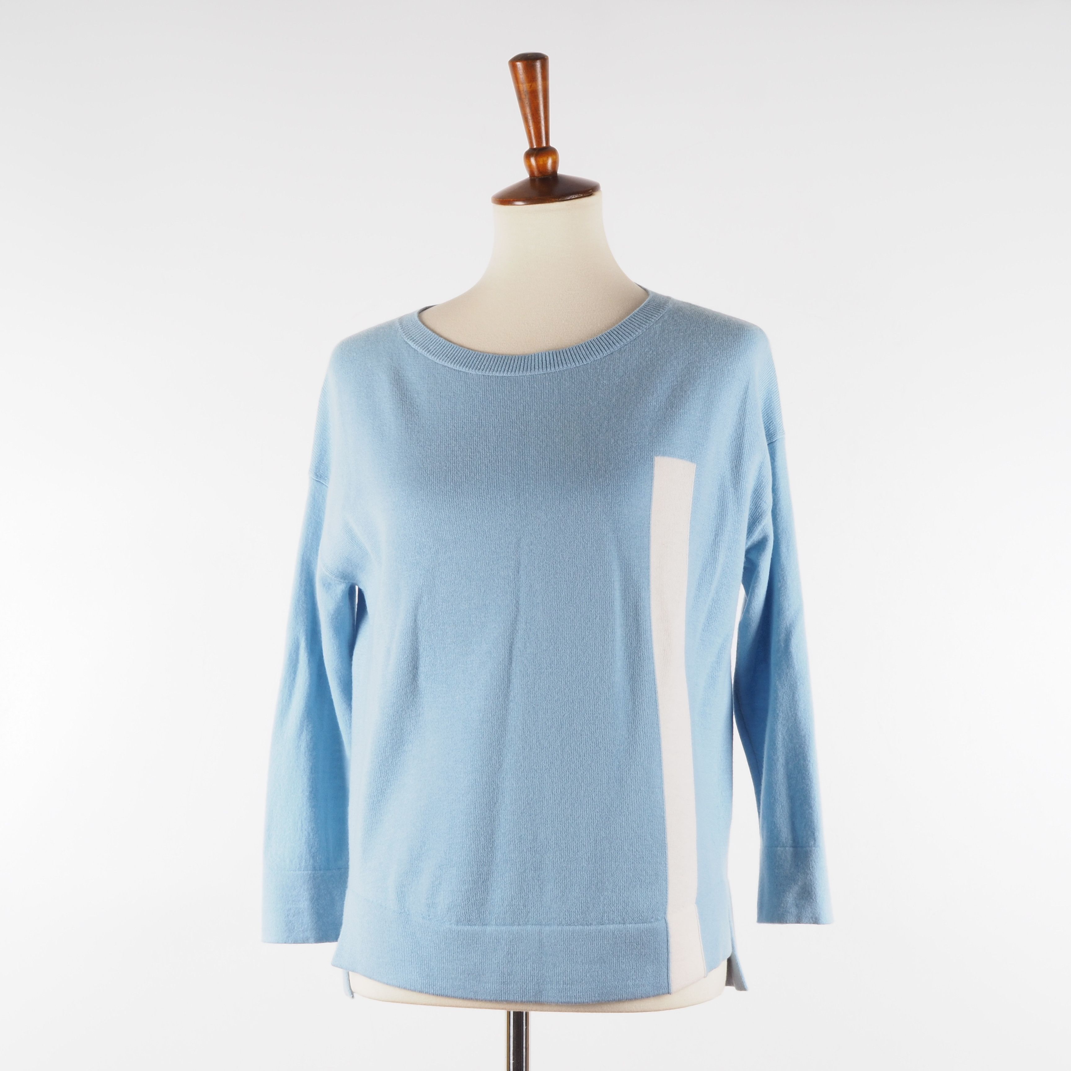 Akris Akris Punto Women's Wool Light Blue Pullover Sweater Size XS / US 0-2 / IT 36-38 - 3 Thumbnail