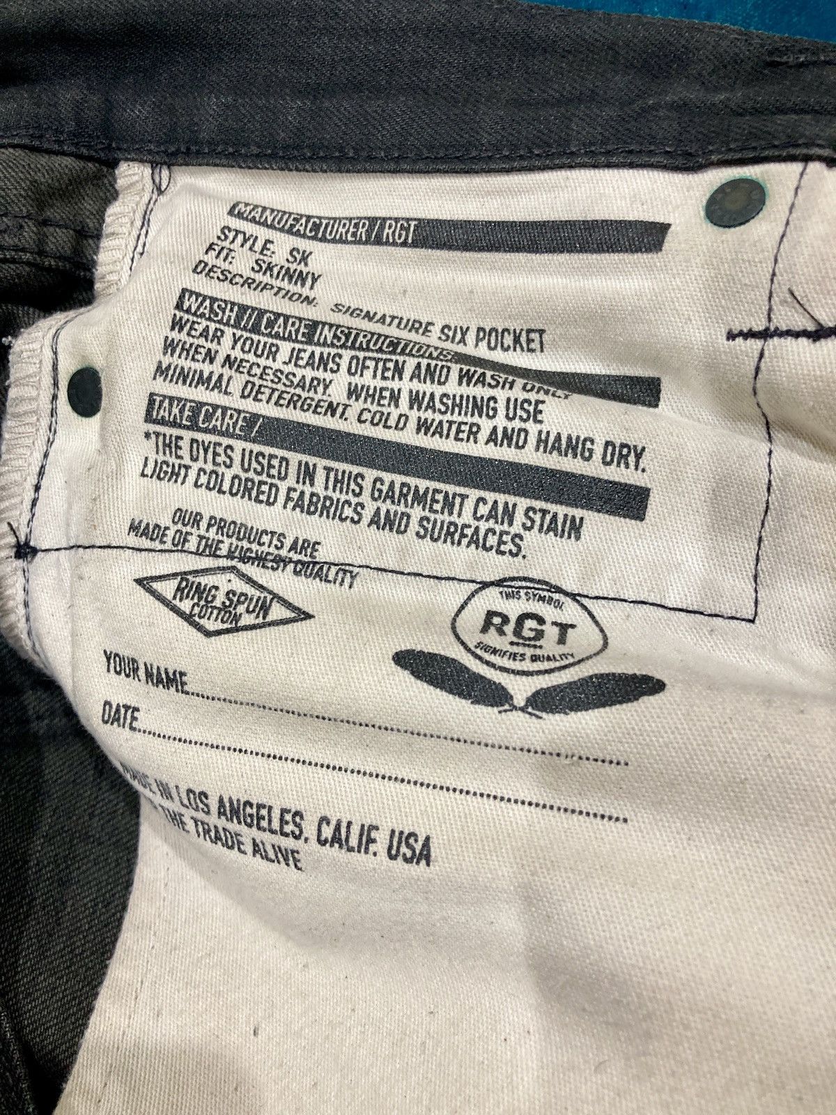 Rogue Territory Black SK Selvedge Jeans Size US 30 / EU 46 - 3 Thumbnail