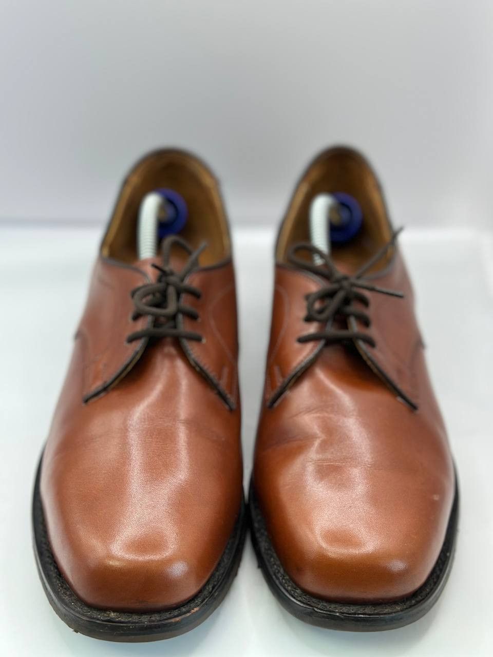 Loake Loake Bros Brown Derby Shoes Made in England Leather Sole Size US 7 / EU 40 - 3 Thumbnail