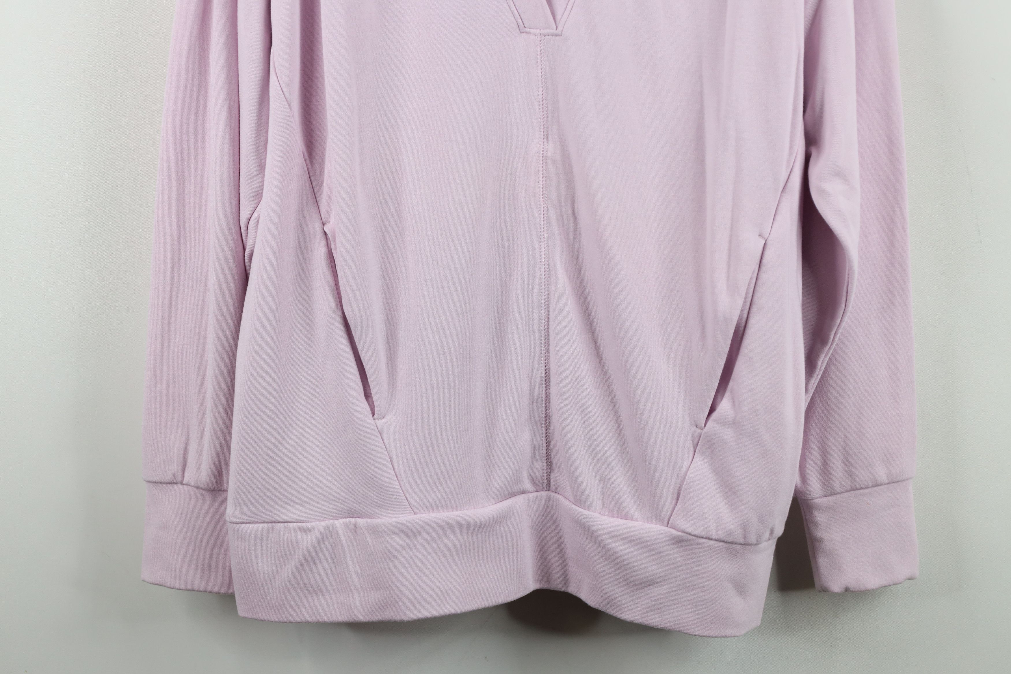 Fabletics Fabletics Baggy Fit Yoga Gym V-Neck Sweatshirt Pink Size XXS / US 00 / IT 34 - 3 Thumbnail