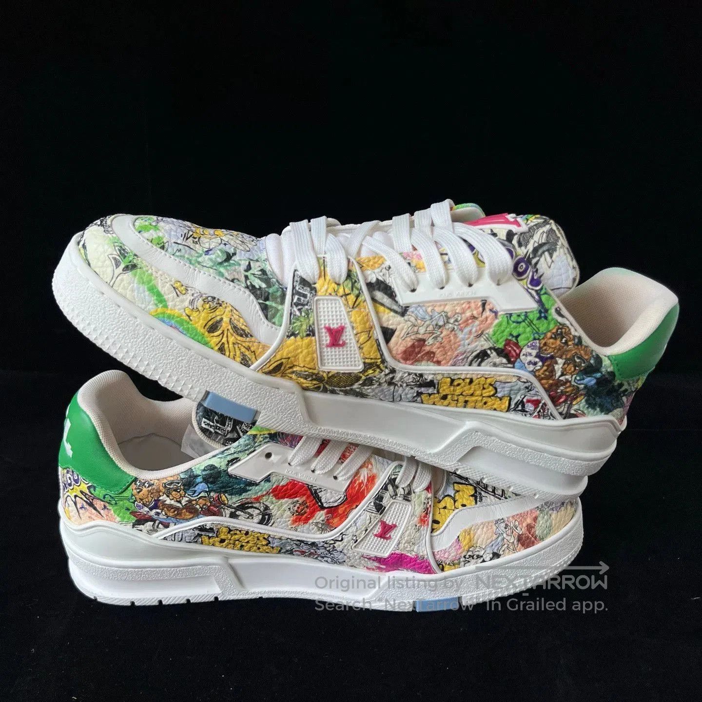 Louis Vuitton Louis Vuitton Trainer Graffiti Sneakers. Size US 8.5 / EU 41-42 - 4 Thumbnail