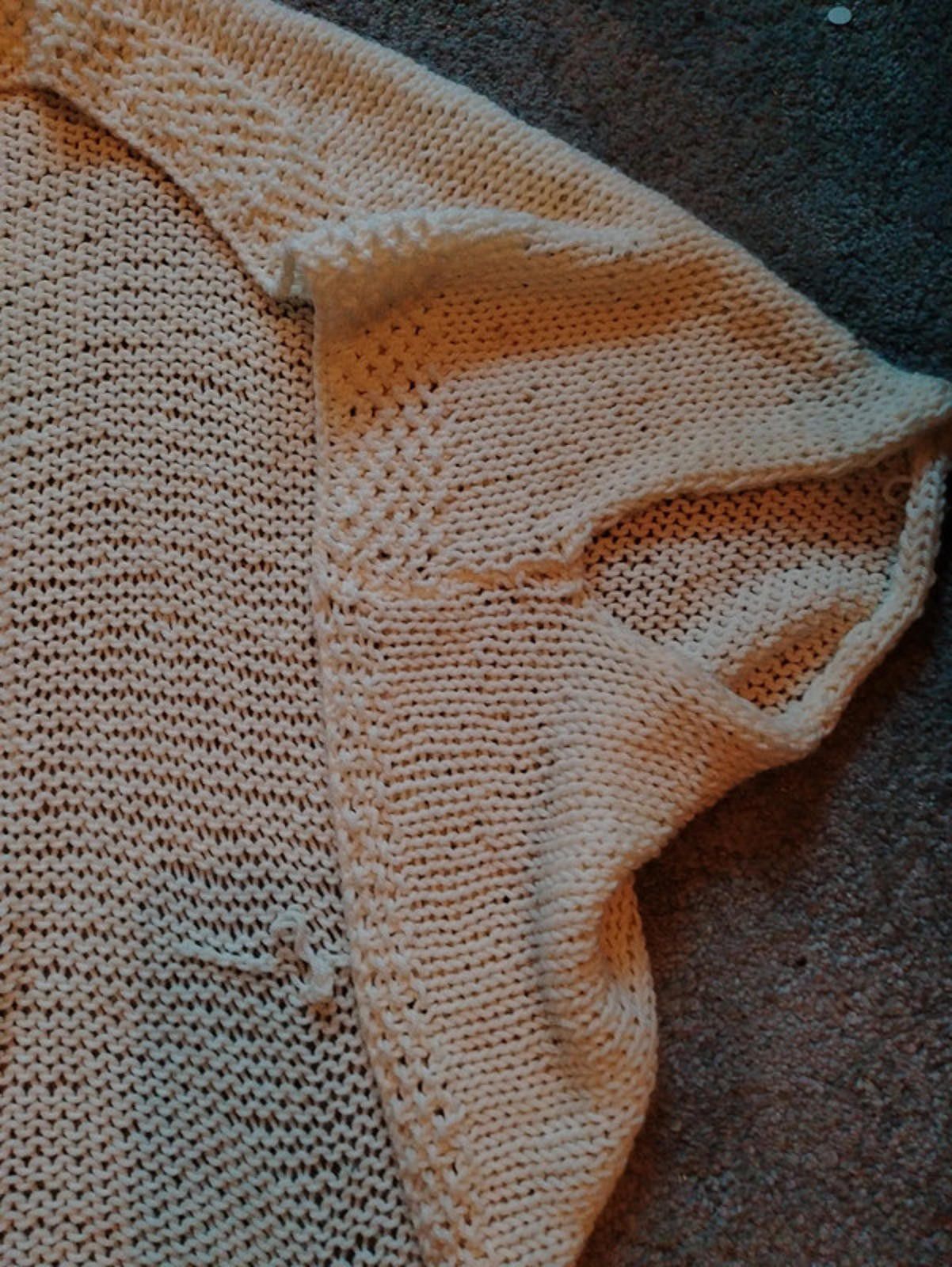NBDN Nobrandedon Cream chunky knit open front cocoon cardigan shrug size 6/8 Size S / US 4 / IT 40 - 2 Thumbnail