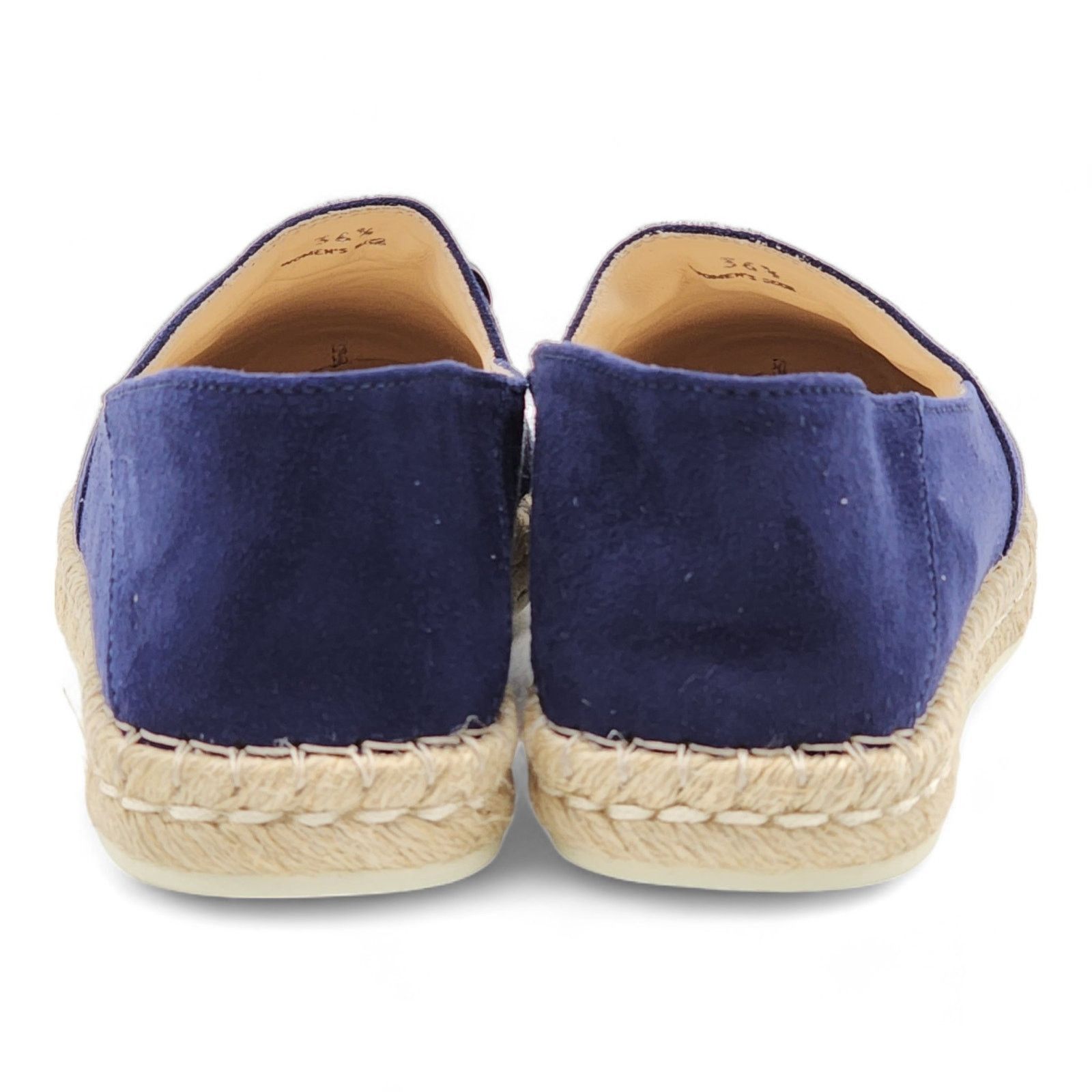Tod's Suede Whipstitched Espadrilles Navy 36.5 Size US 6.5 / IT 36.5 - 4 Thumbnail