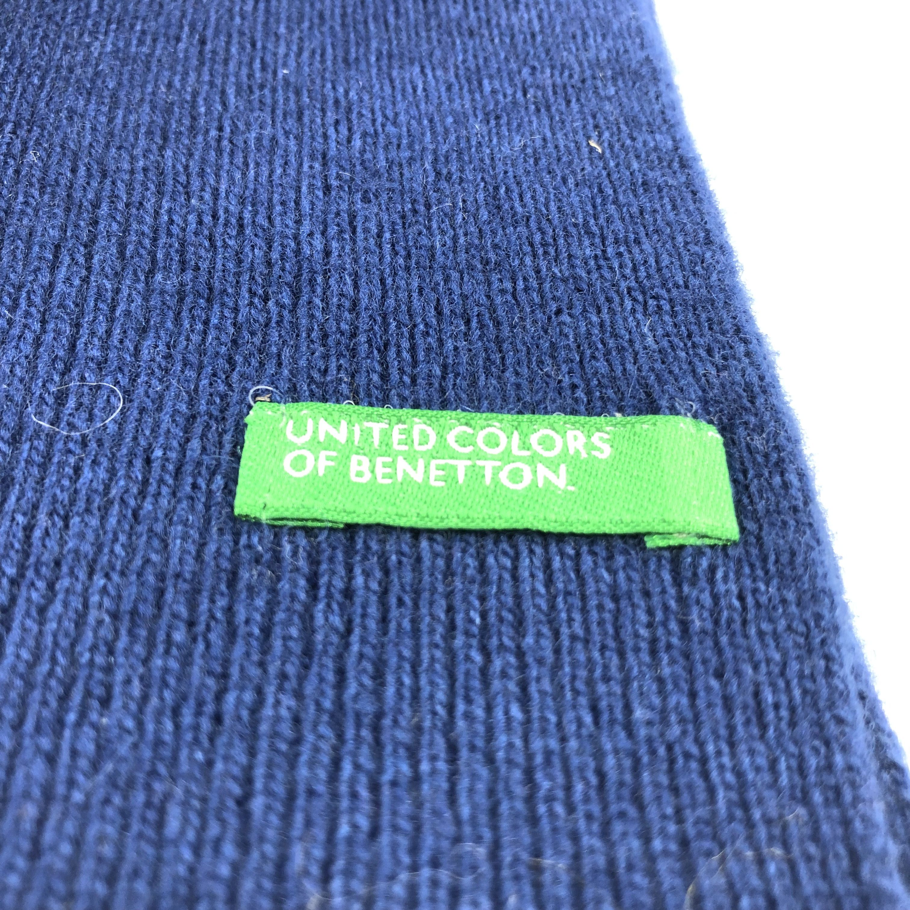 United Colors Of Benetton Benetton 012 Wool Scarf Muffler V1006 Size ONE SIZE - 5 Thumbnail