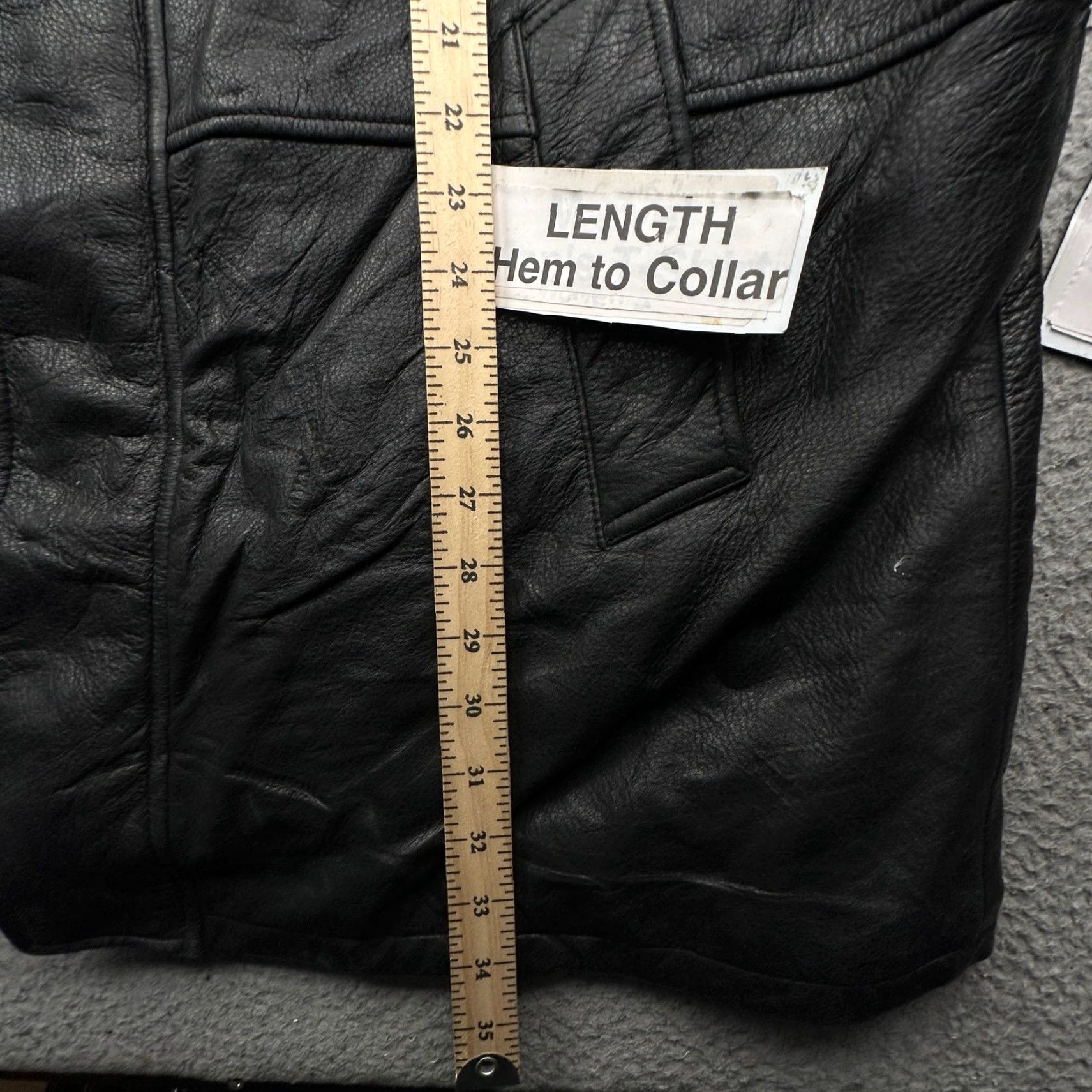 Perry Ellis Perry Ellis Portfolio Leather Jacket Mens XL Full Zip Black Wool Blend Lined Coat Overcoat Mens XL Leather Jacket Size US XL / EU 56 / 4 - 5 Thumbnail