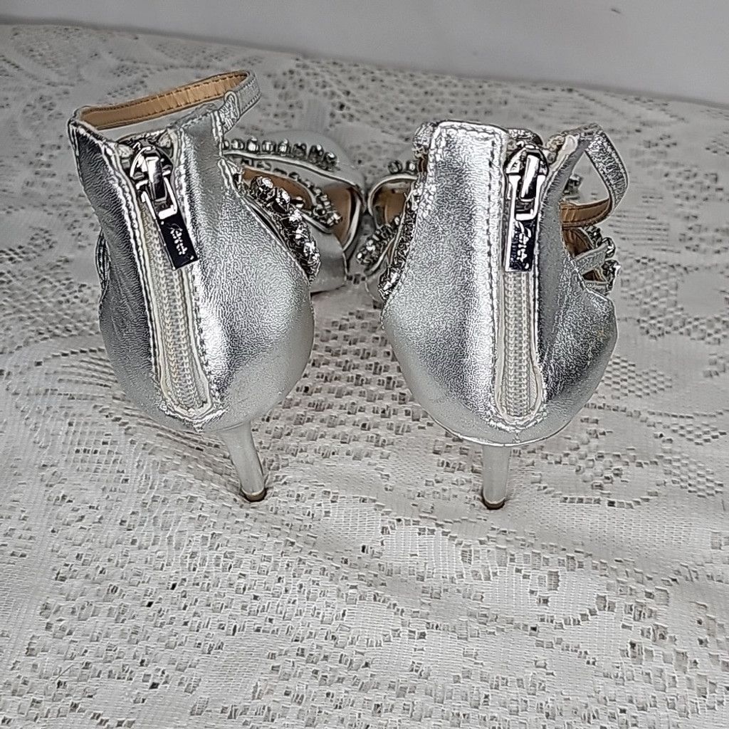 Badgley Mischka Badgley Mischka Quest Jewel leather rhinestones heels 7.5 Size US 7.5 / IT 37.5 - 7 Thumbnail