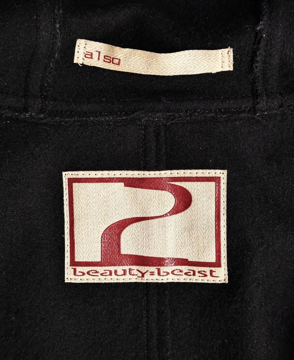 Beauty Beast Beauty:Beast AW98 Velcro Hooded Wool Coat Size US M / EU 48-50 / 2 - 2 Thumbnail