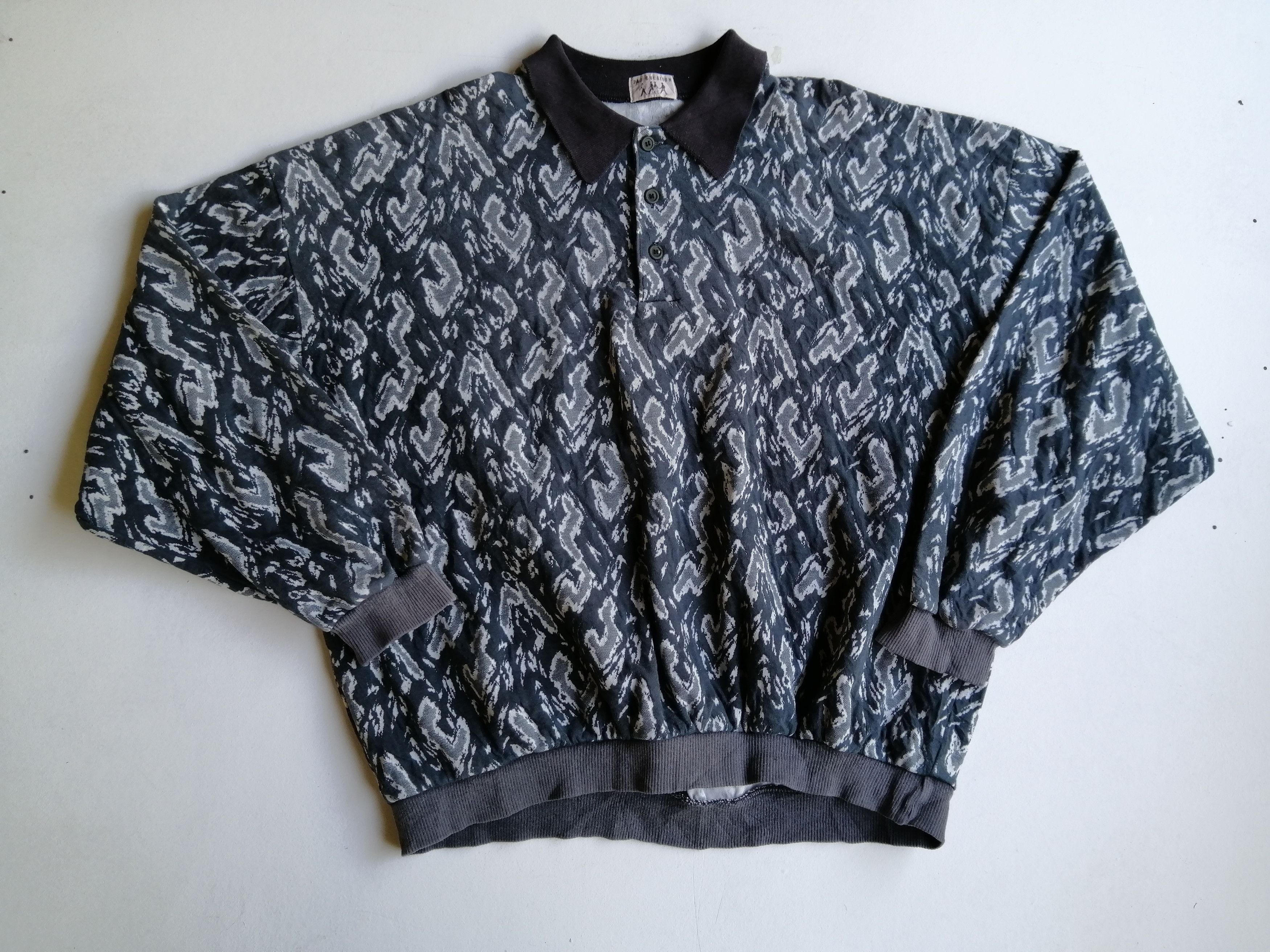 Designer × Japanese Brand Vintage Paz Creation Full Print Sweatshirt Size US XXL / EU 58 / 5 - 2 Thumbnail